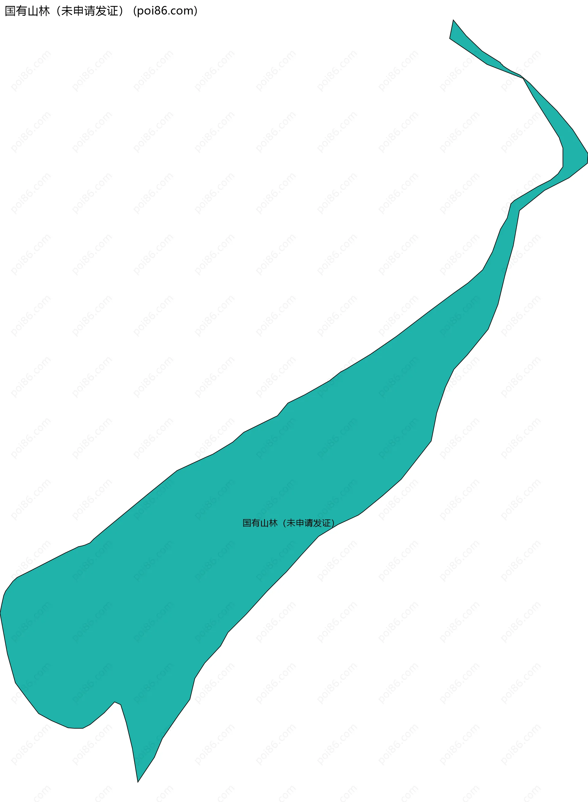 国有山林（未申请发证）边界地图