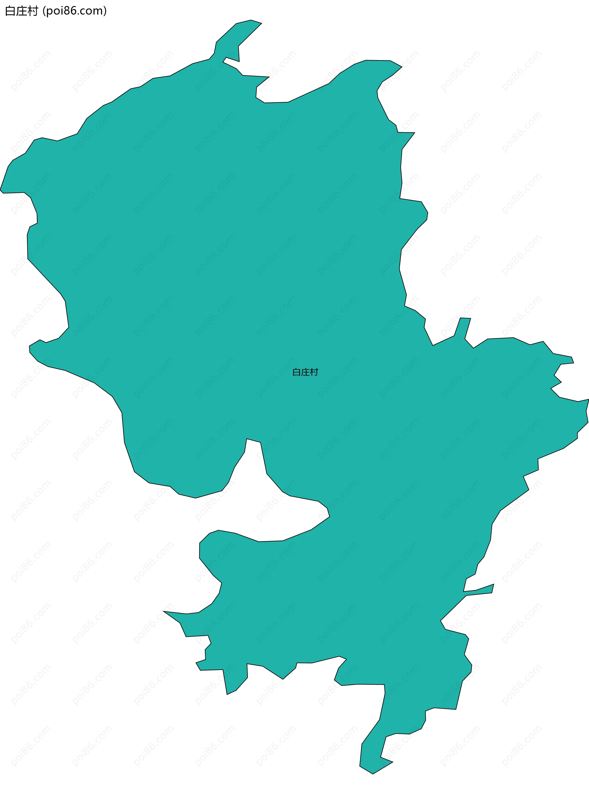 白庄村边界地图