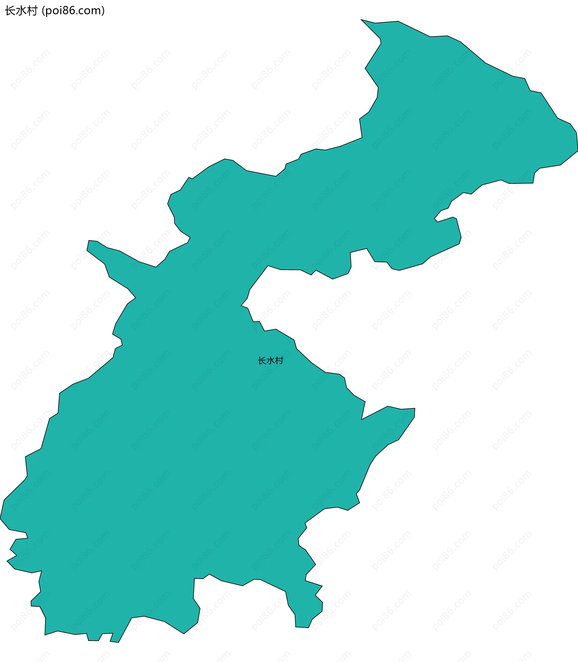 长水村边界地图