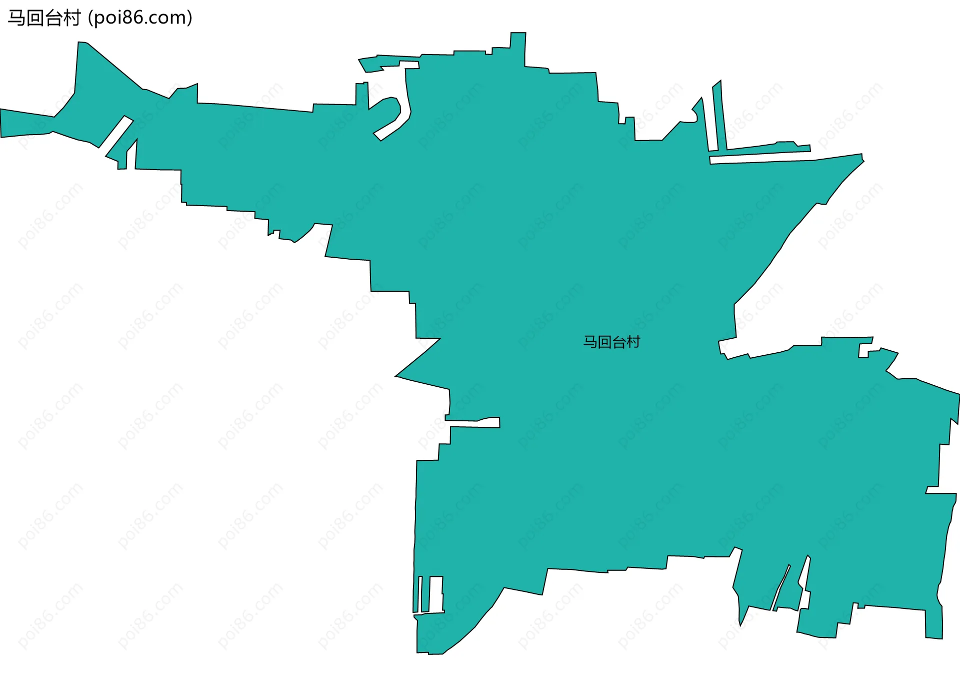 马回台村边界地图