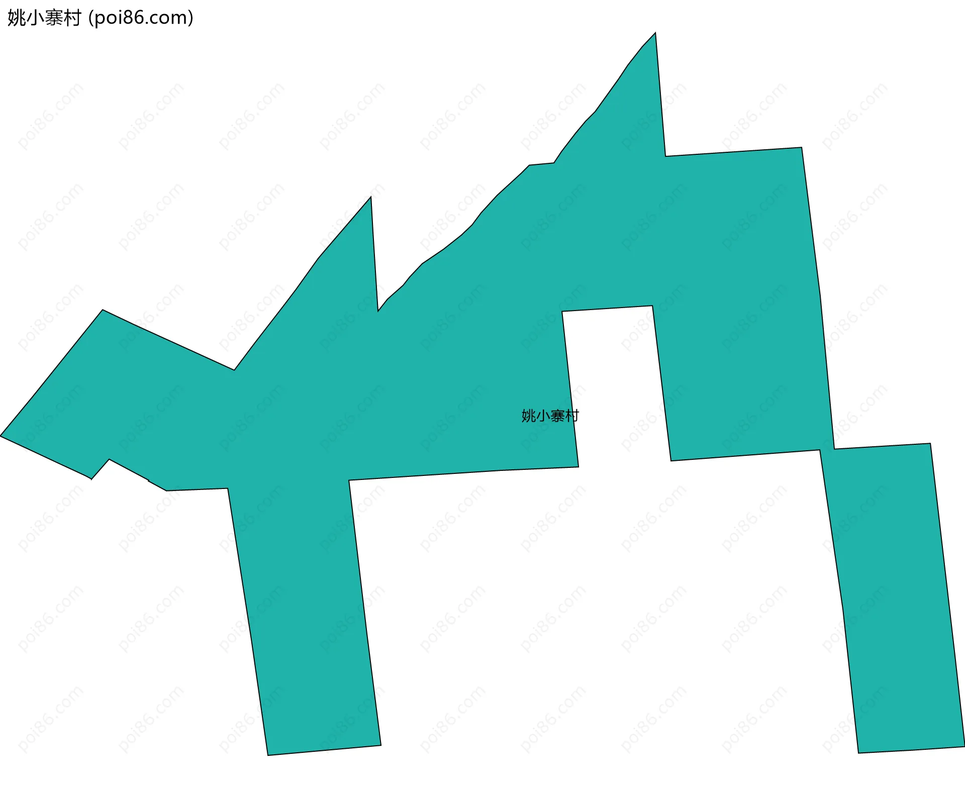 姚小寨村边界地图