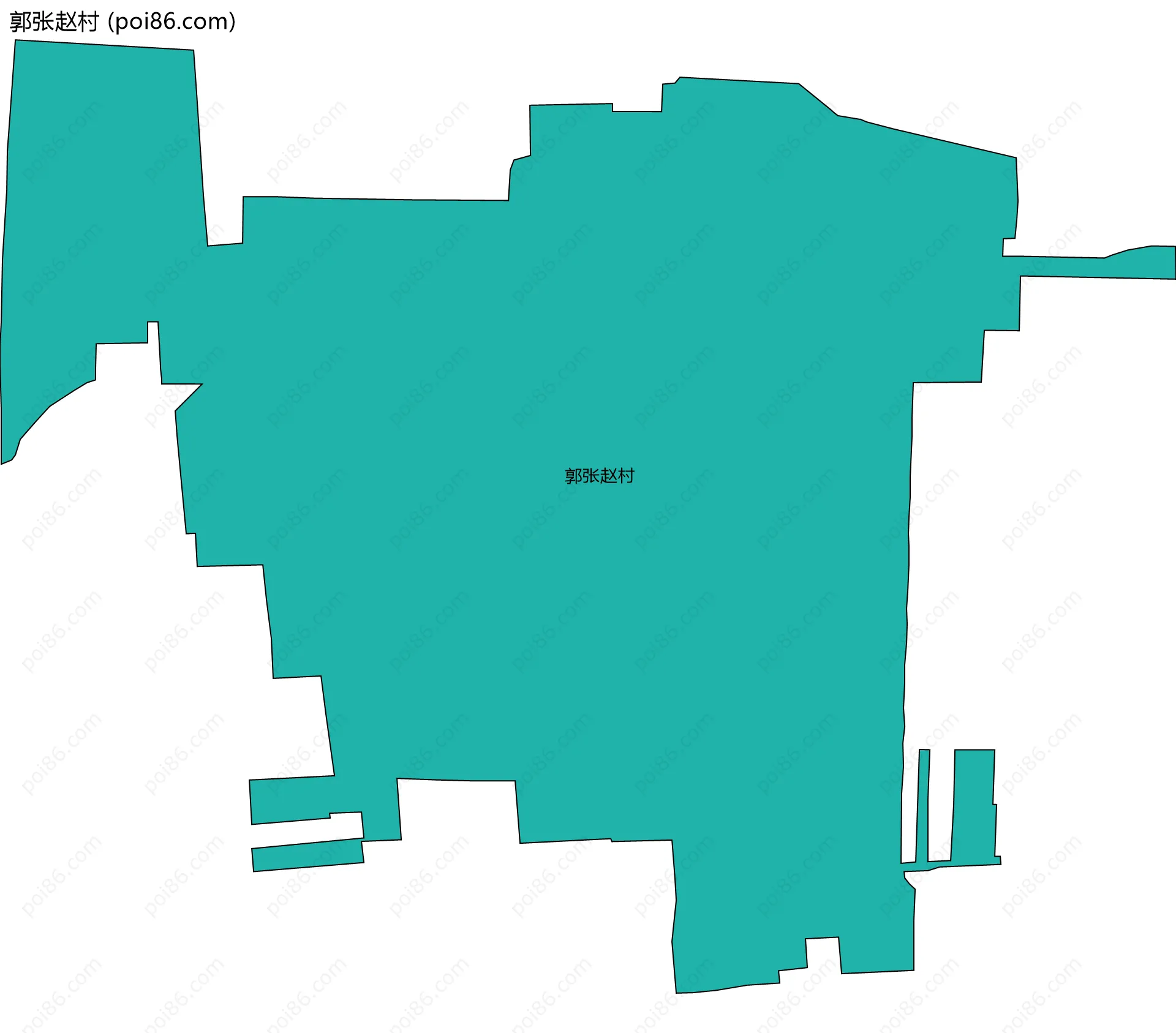 郭张赵村边界地图