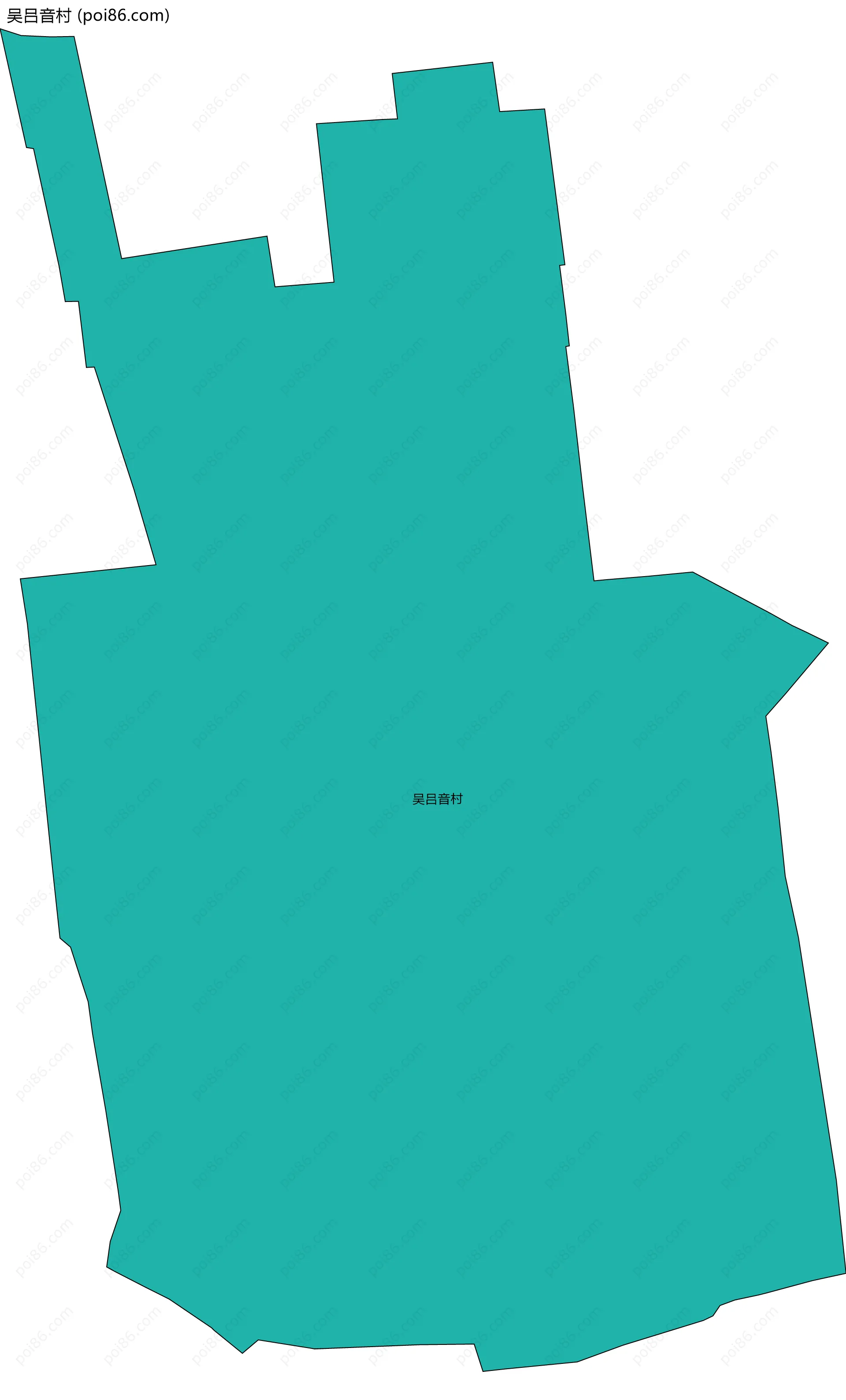 吴吕音村边界地图