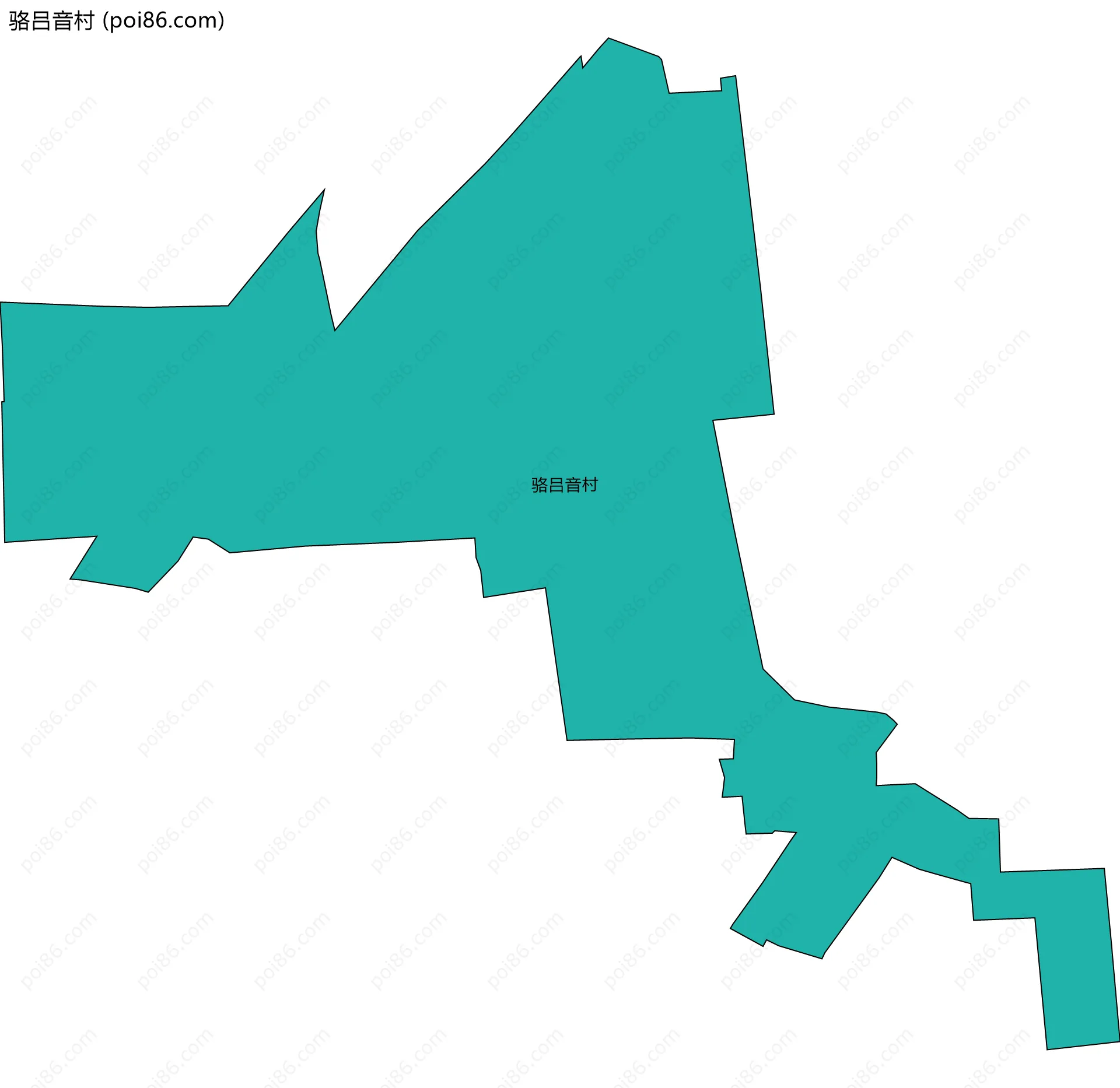 骆吕音村边界地图