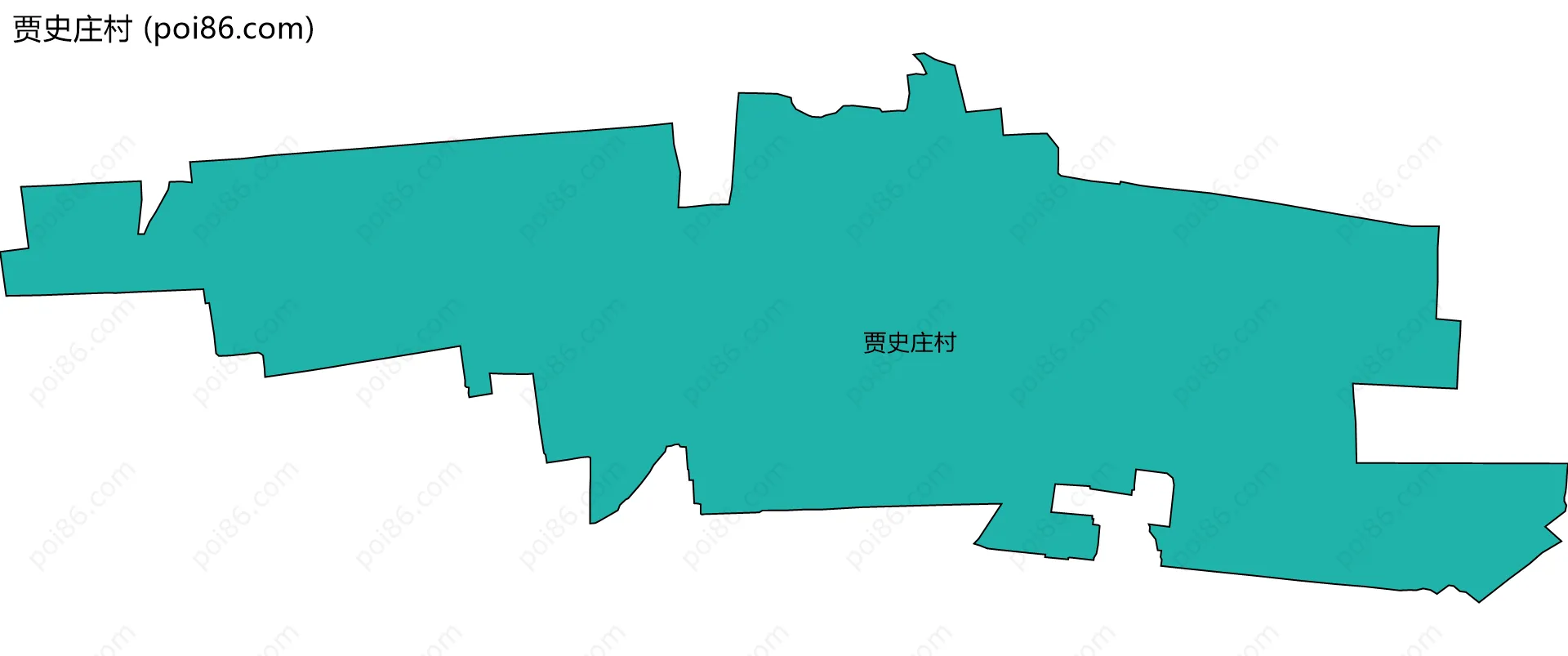 贾史庄村边界地图