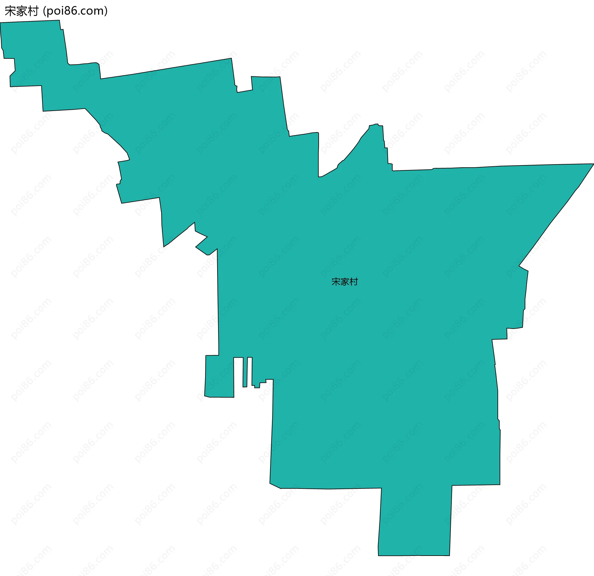 宋家村边界地图