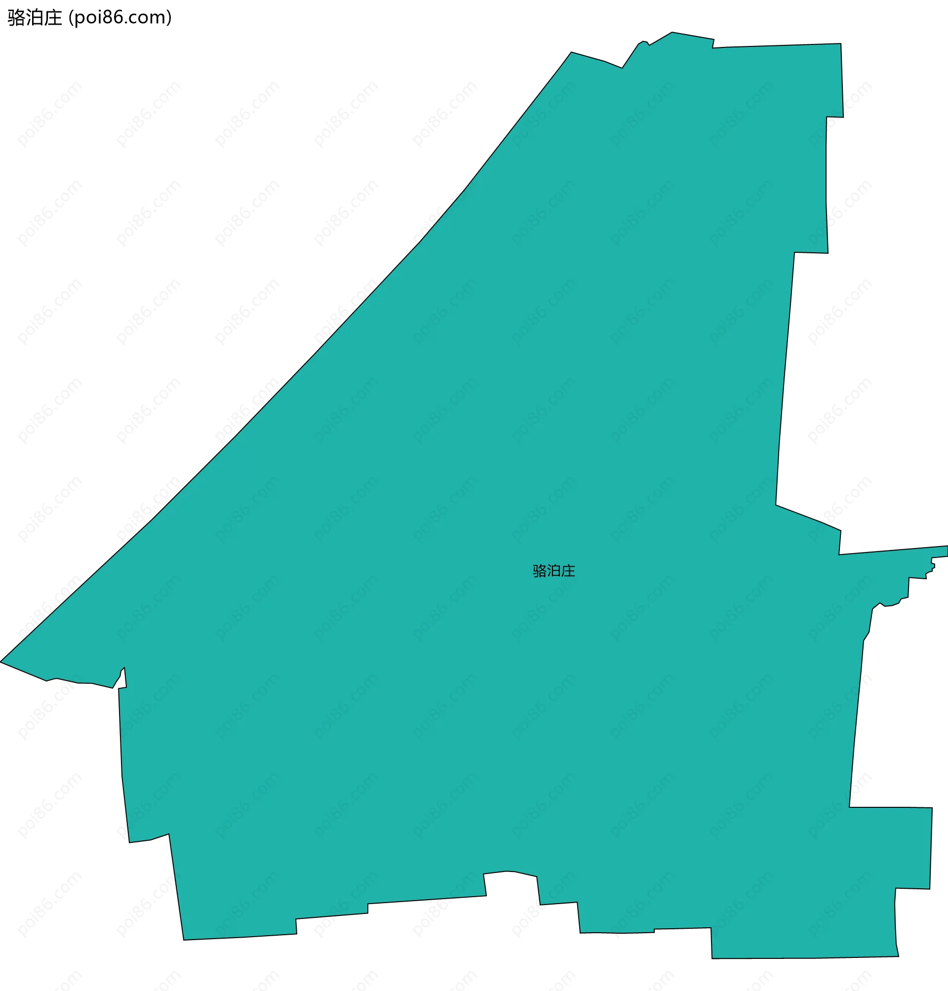 骆泊庄边界地图