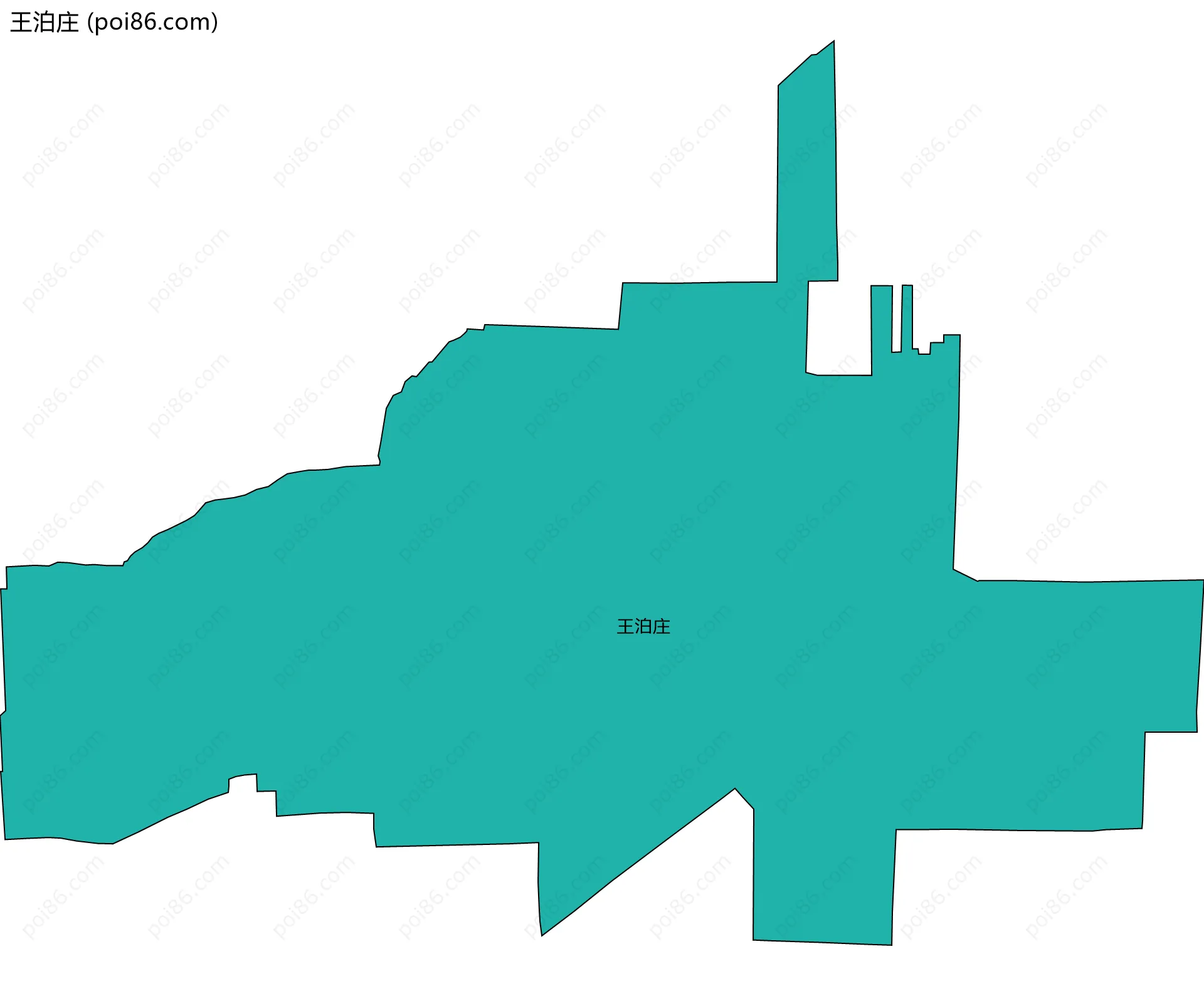 王泊庄边界地图