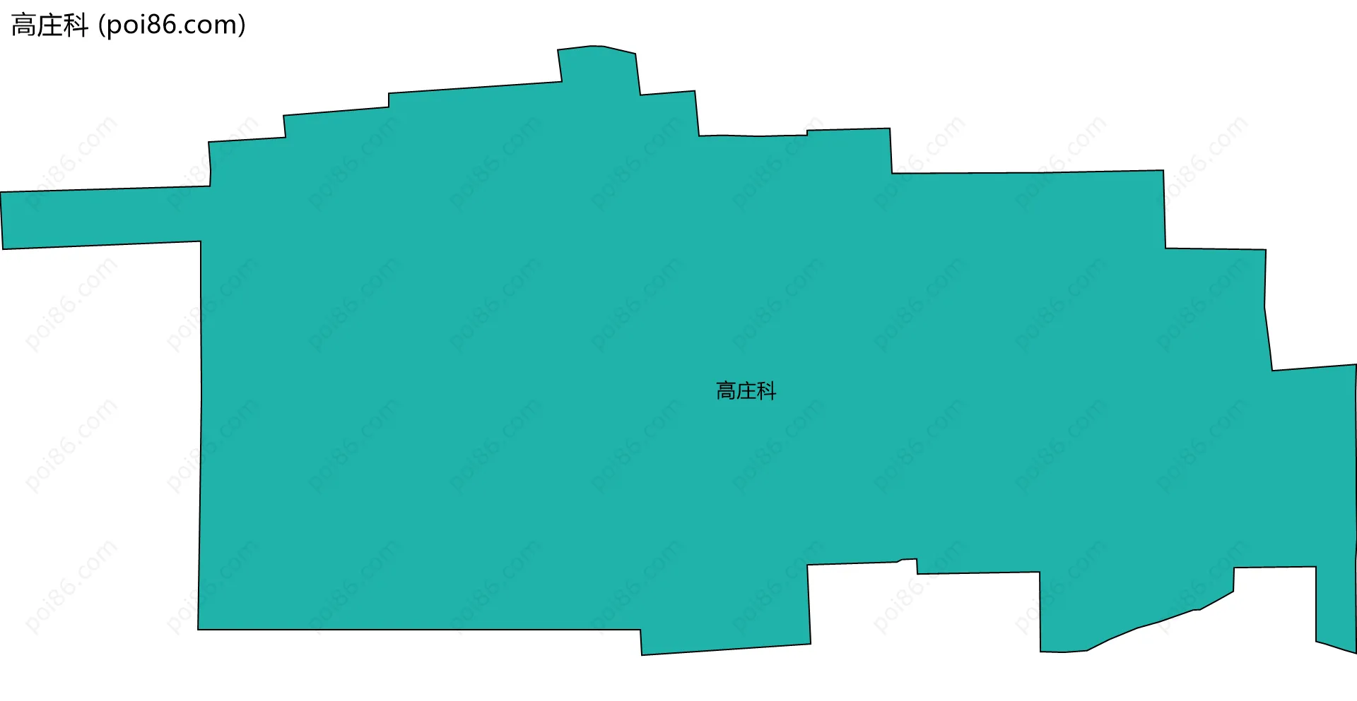 高庄科边界地图