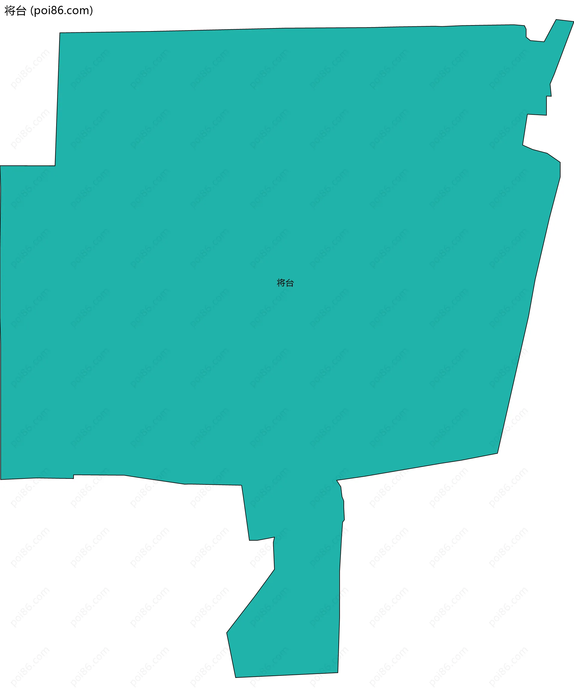 将台边界地图