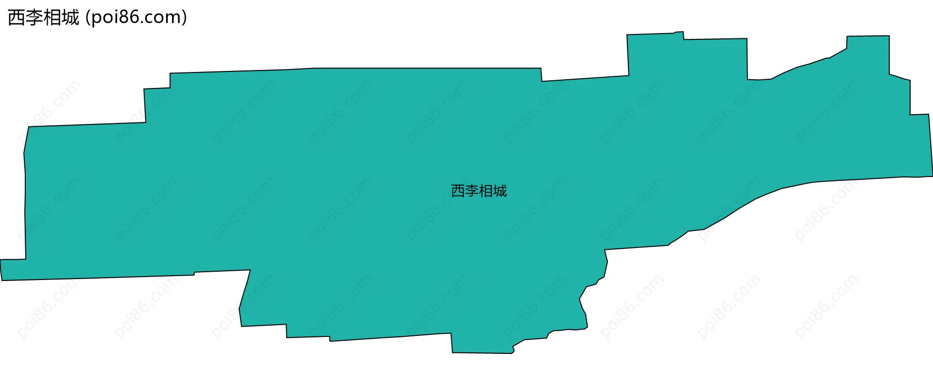 西李相城边界地图