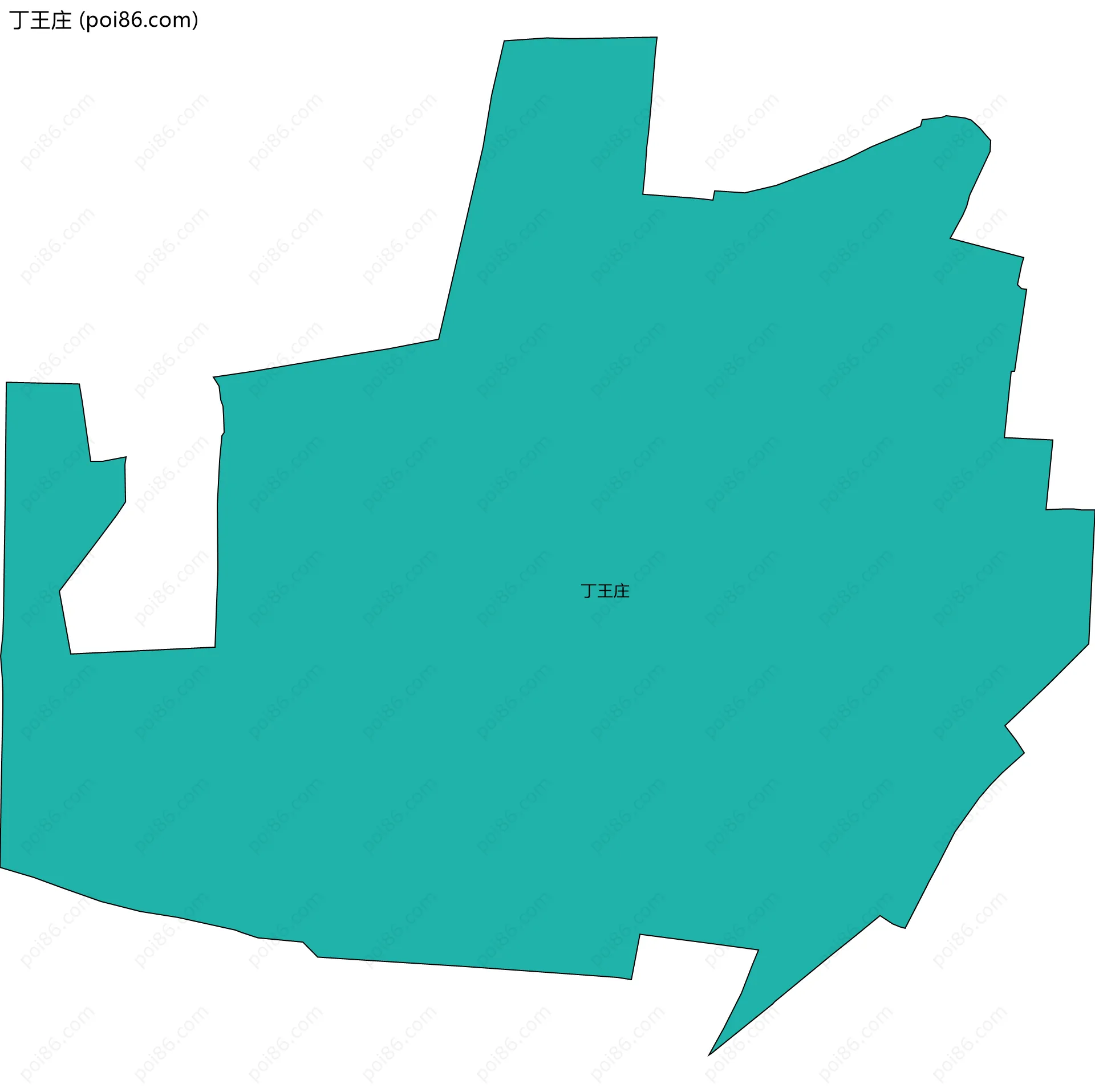 丁王庄边界地图