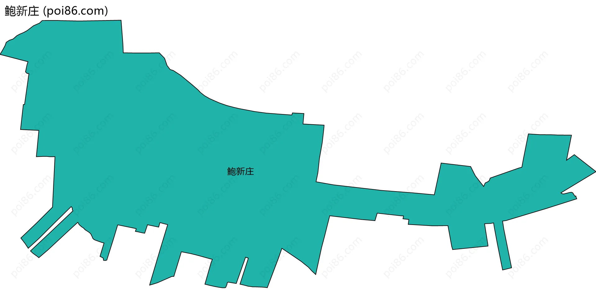 鲍新庄边界地图