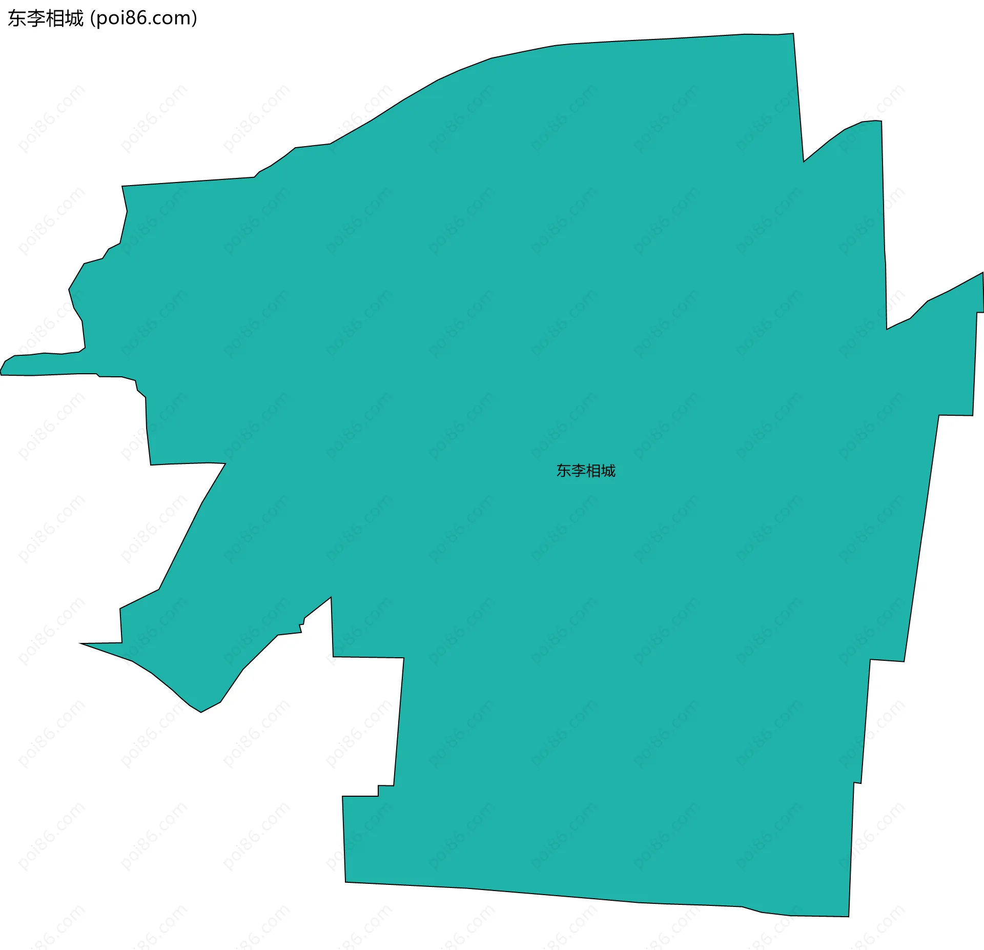 东李相城边界地图