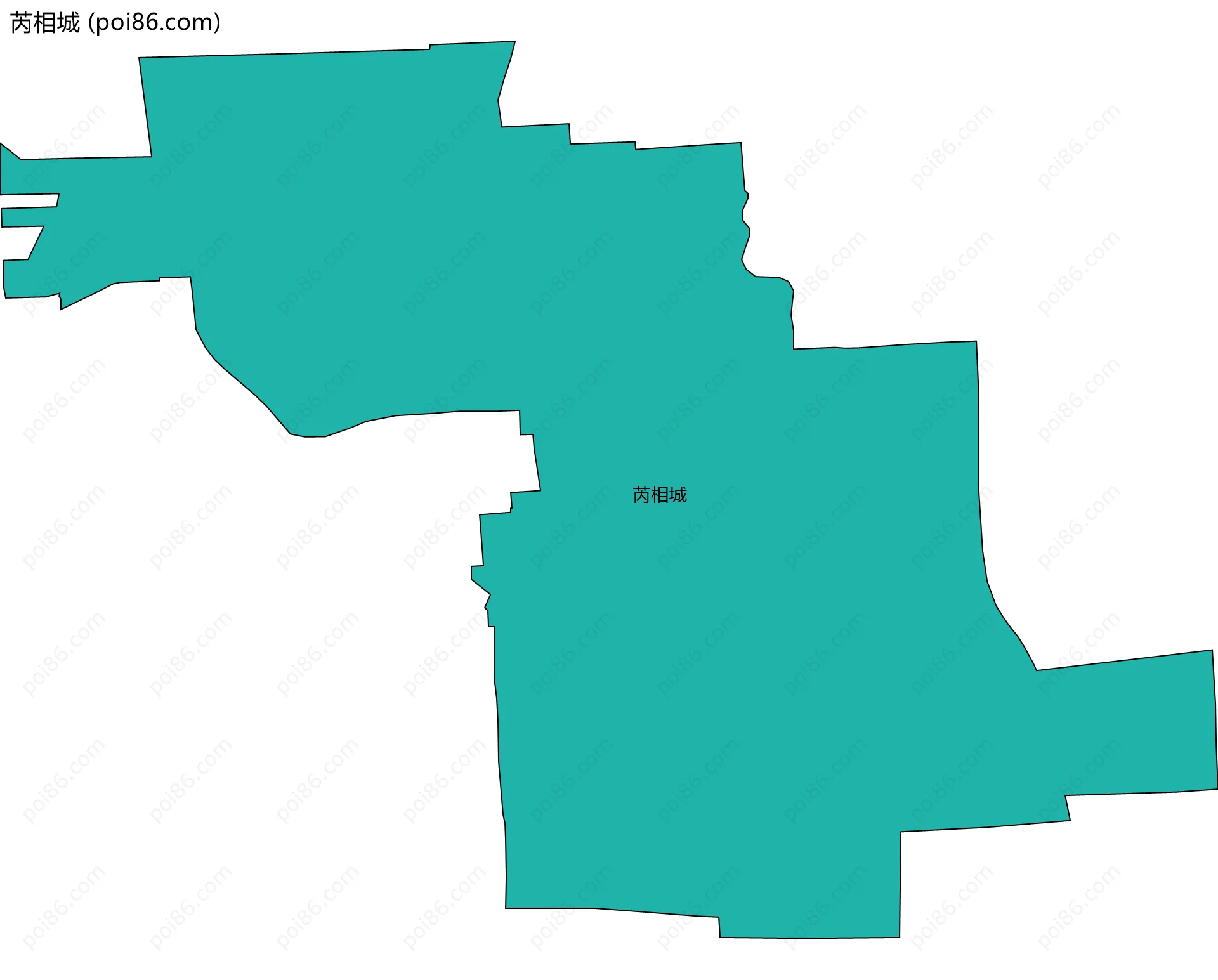 芮相城边界地图