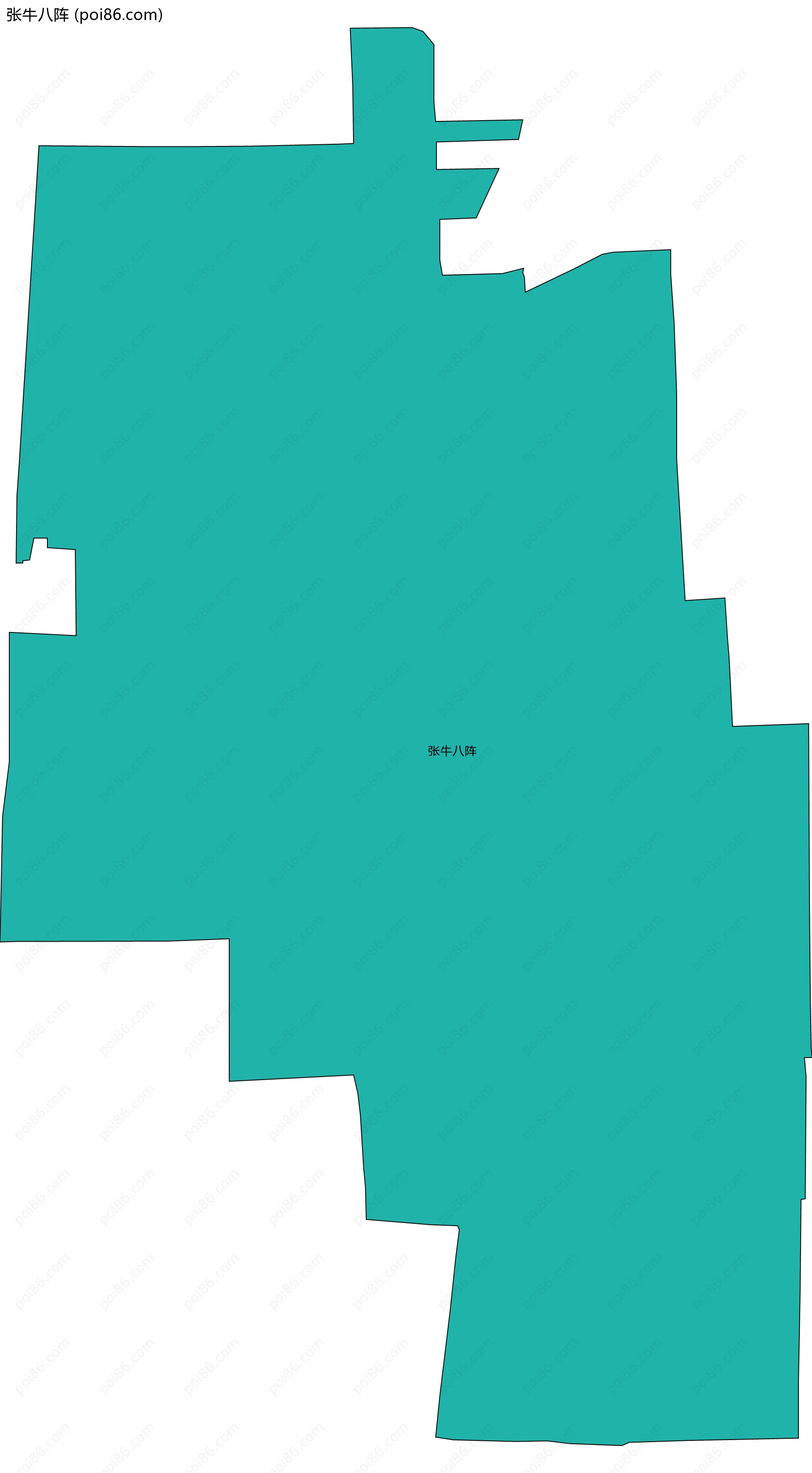 张牛八阵边界地图