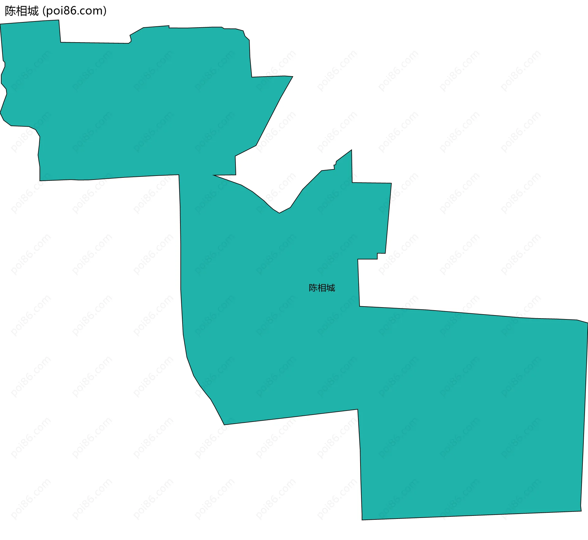 陈相城边界地图