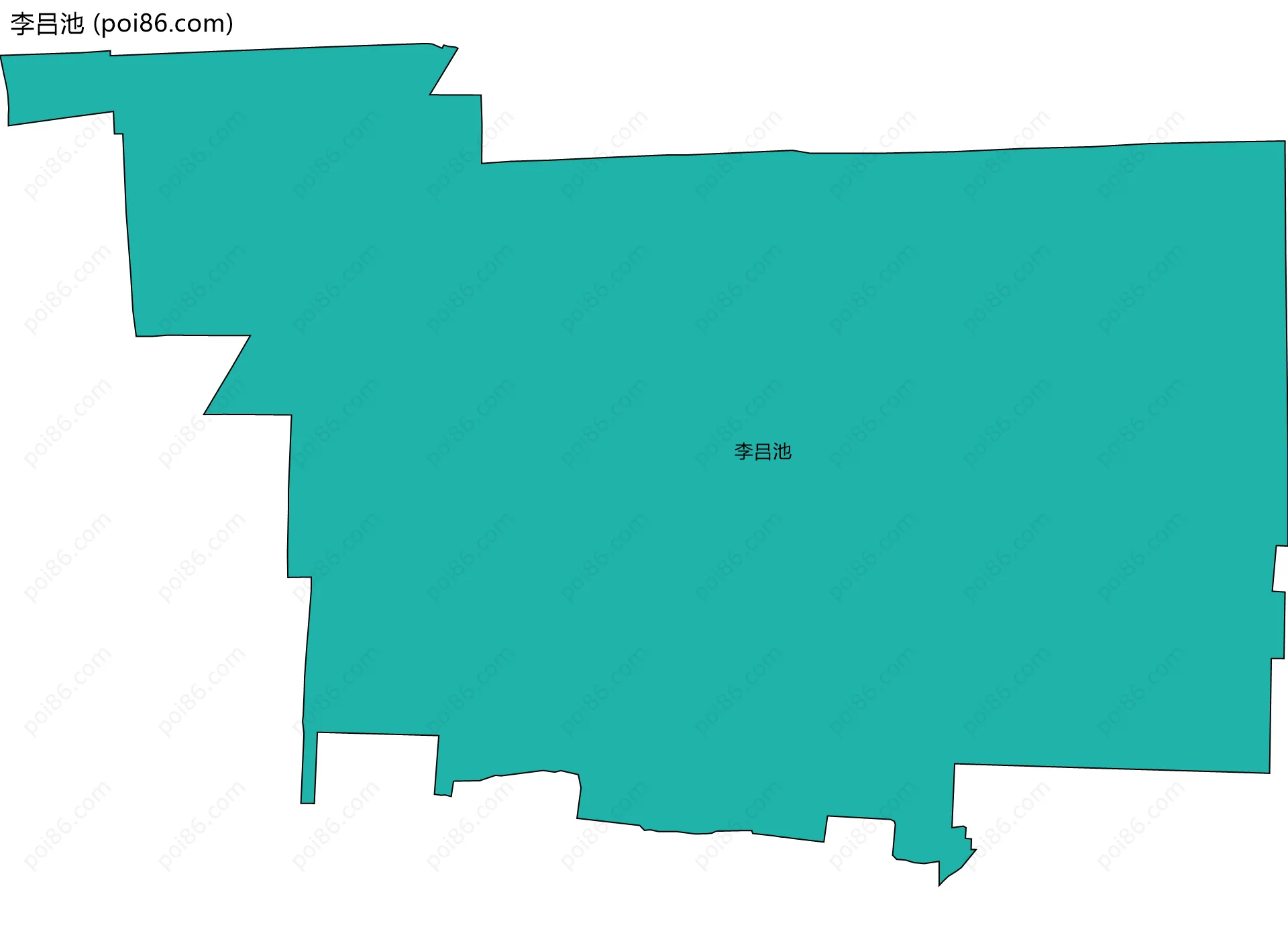 李吕池边界地图