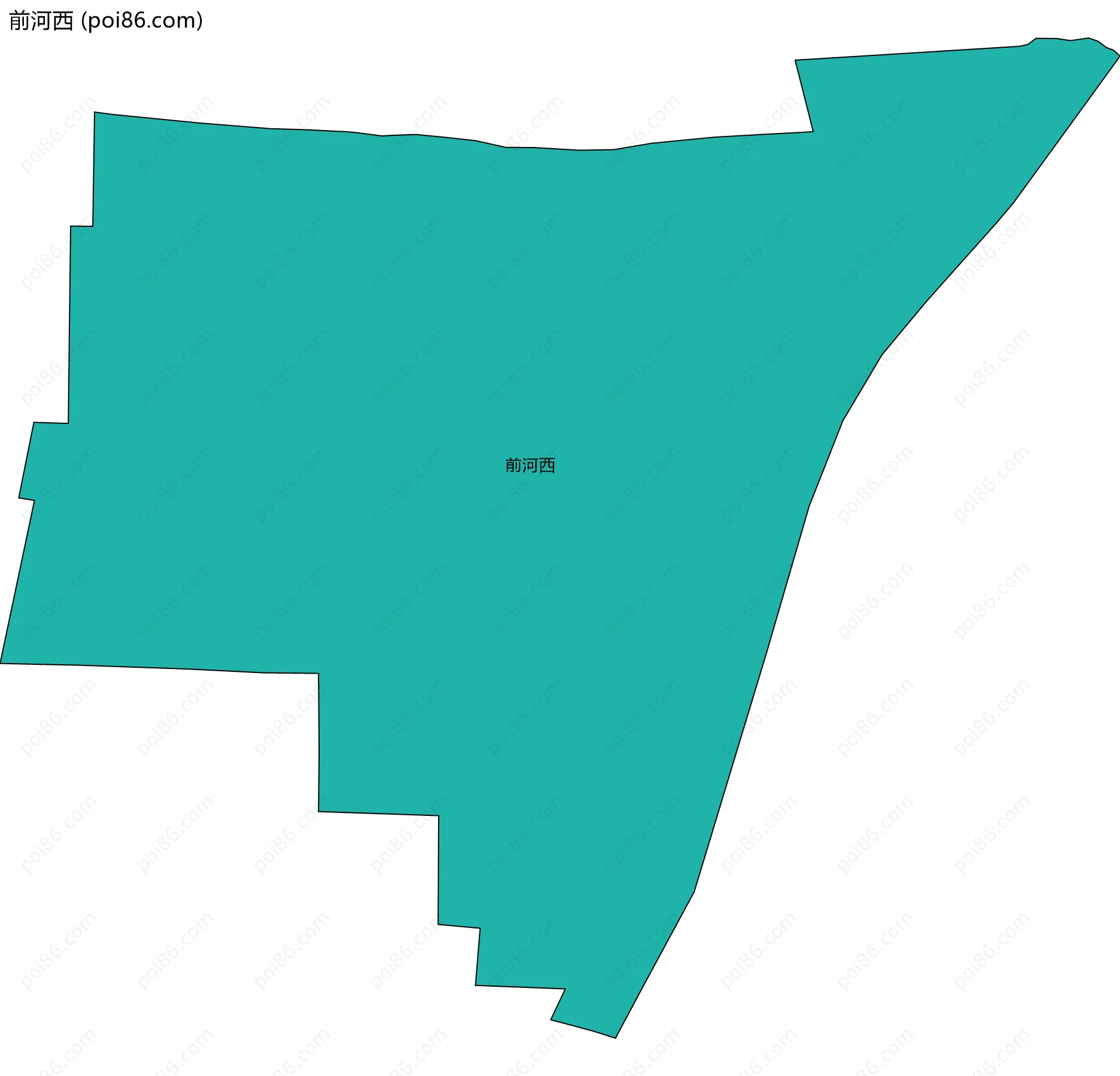前河西边界地图