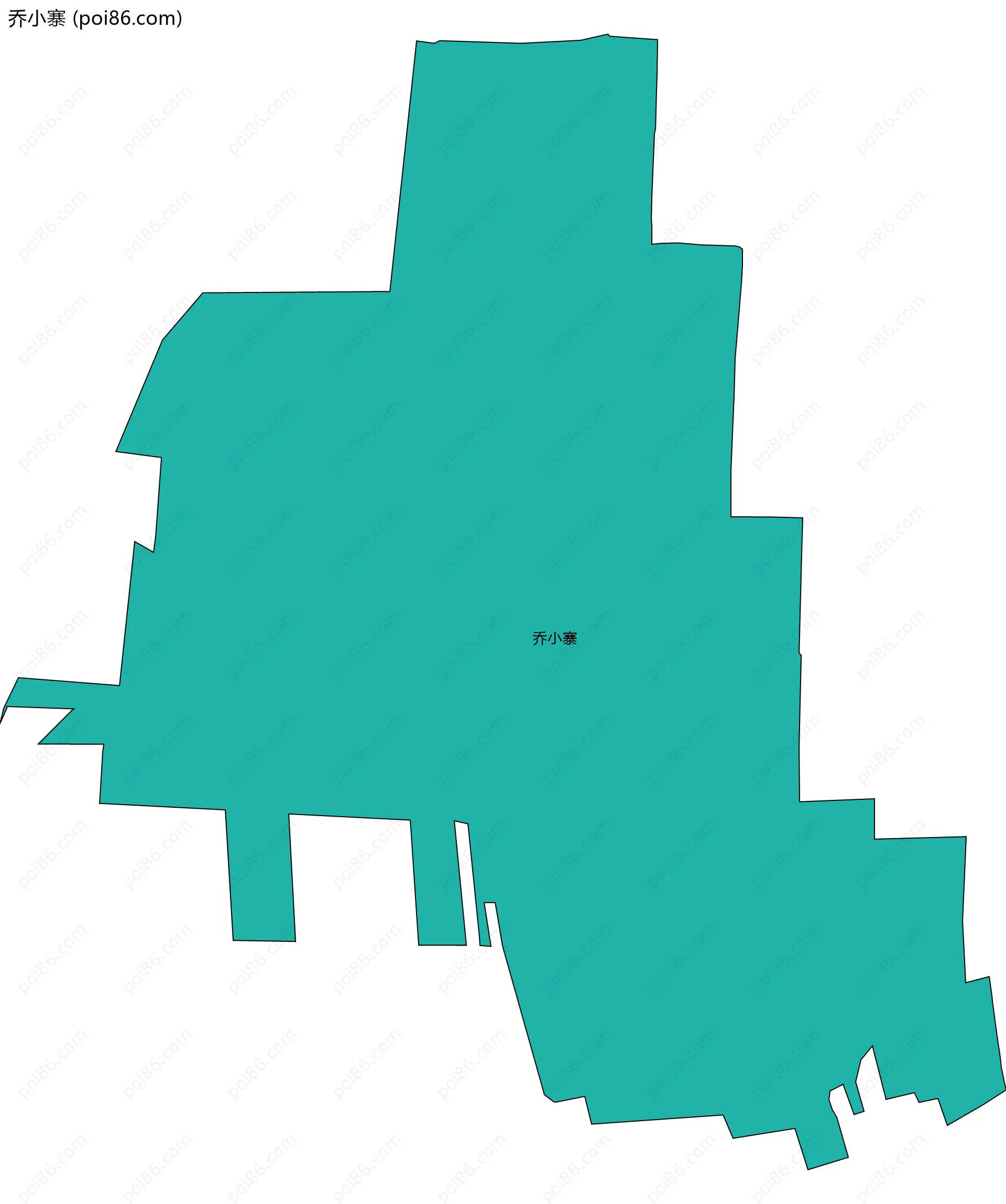 乔小寨边界地图