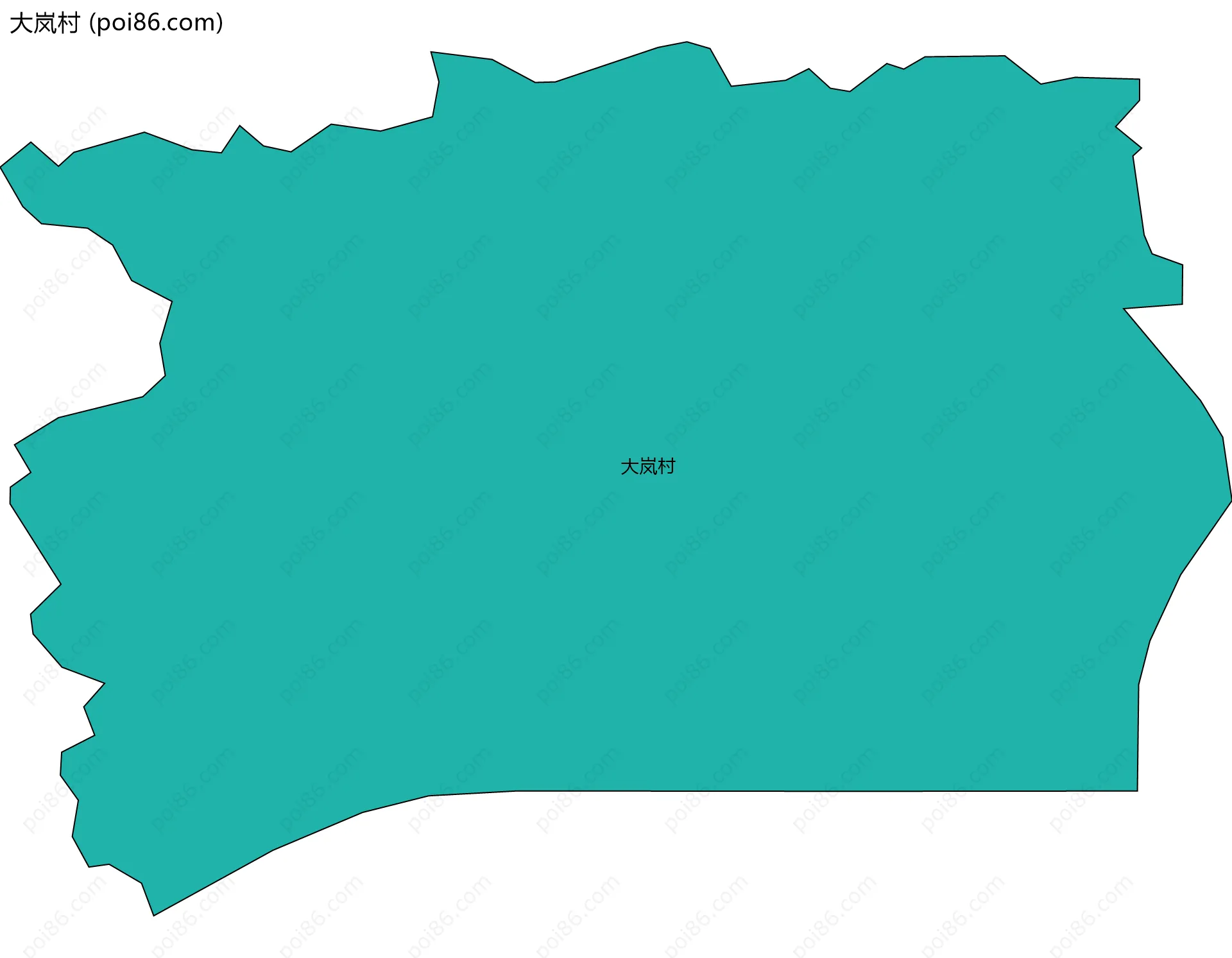 大岚村边界地图