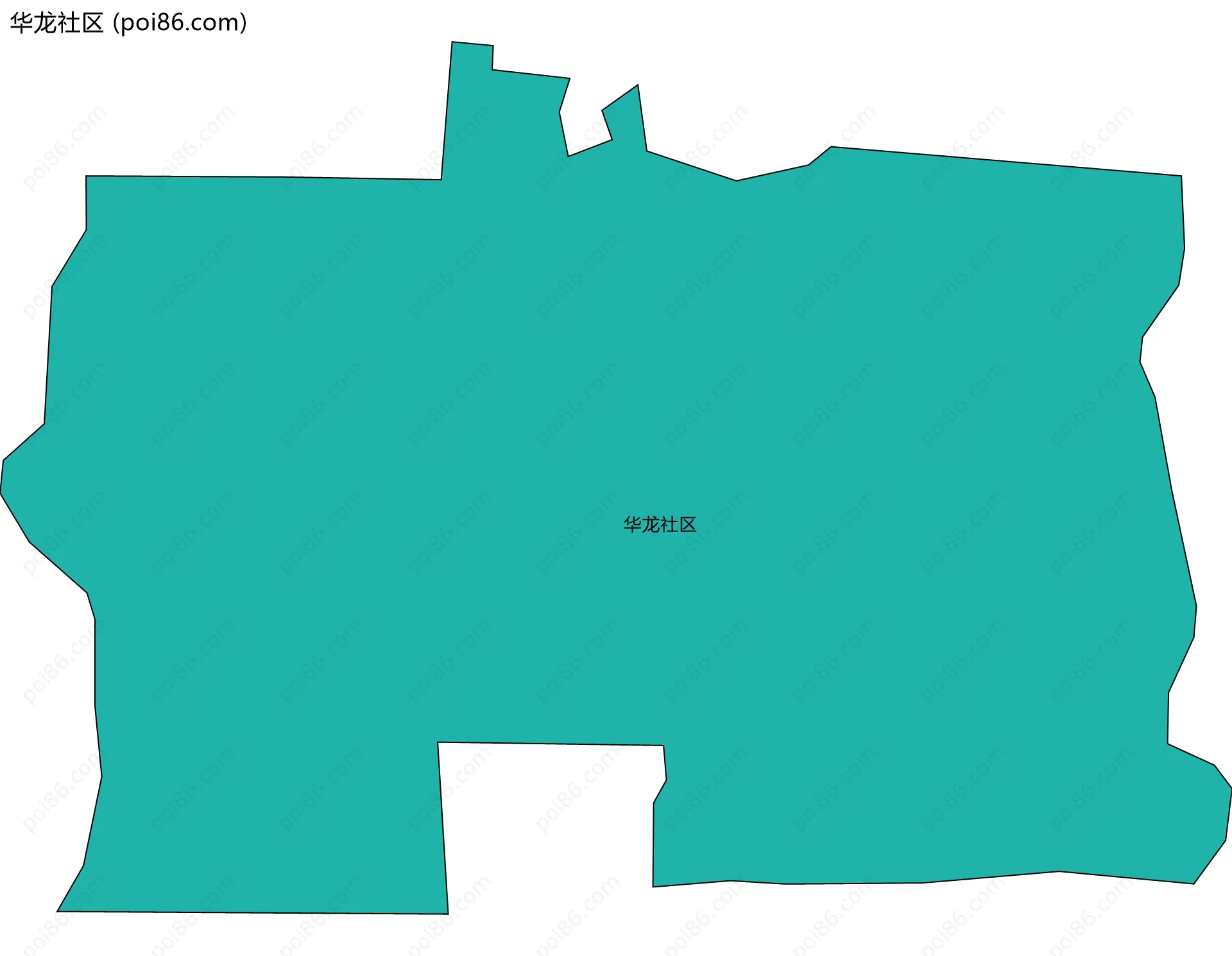 华龙社区边界地图