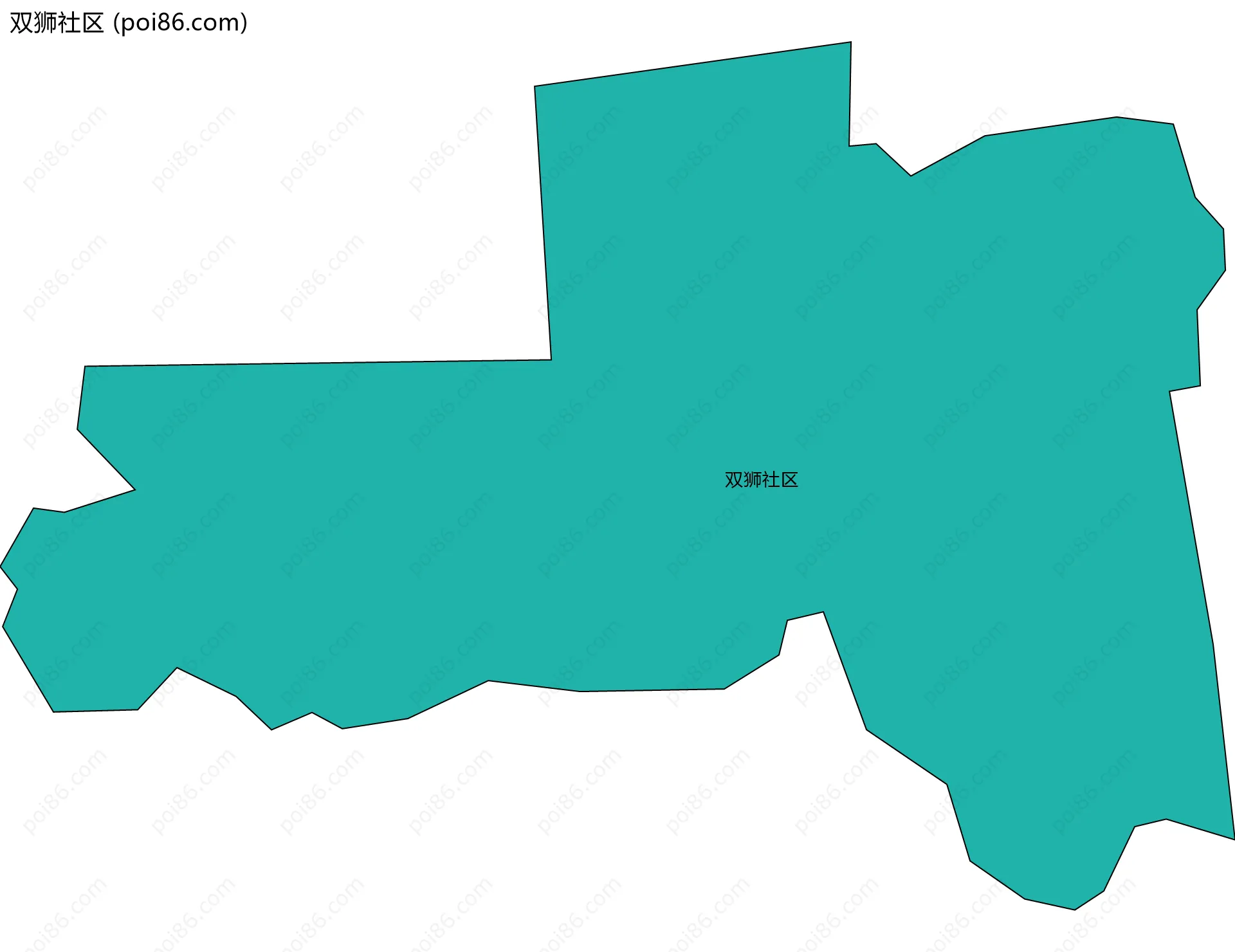 双狮社区边界地图