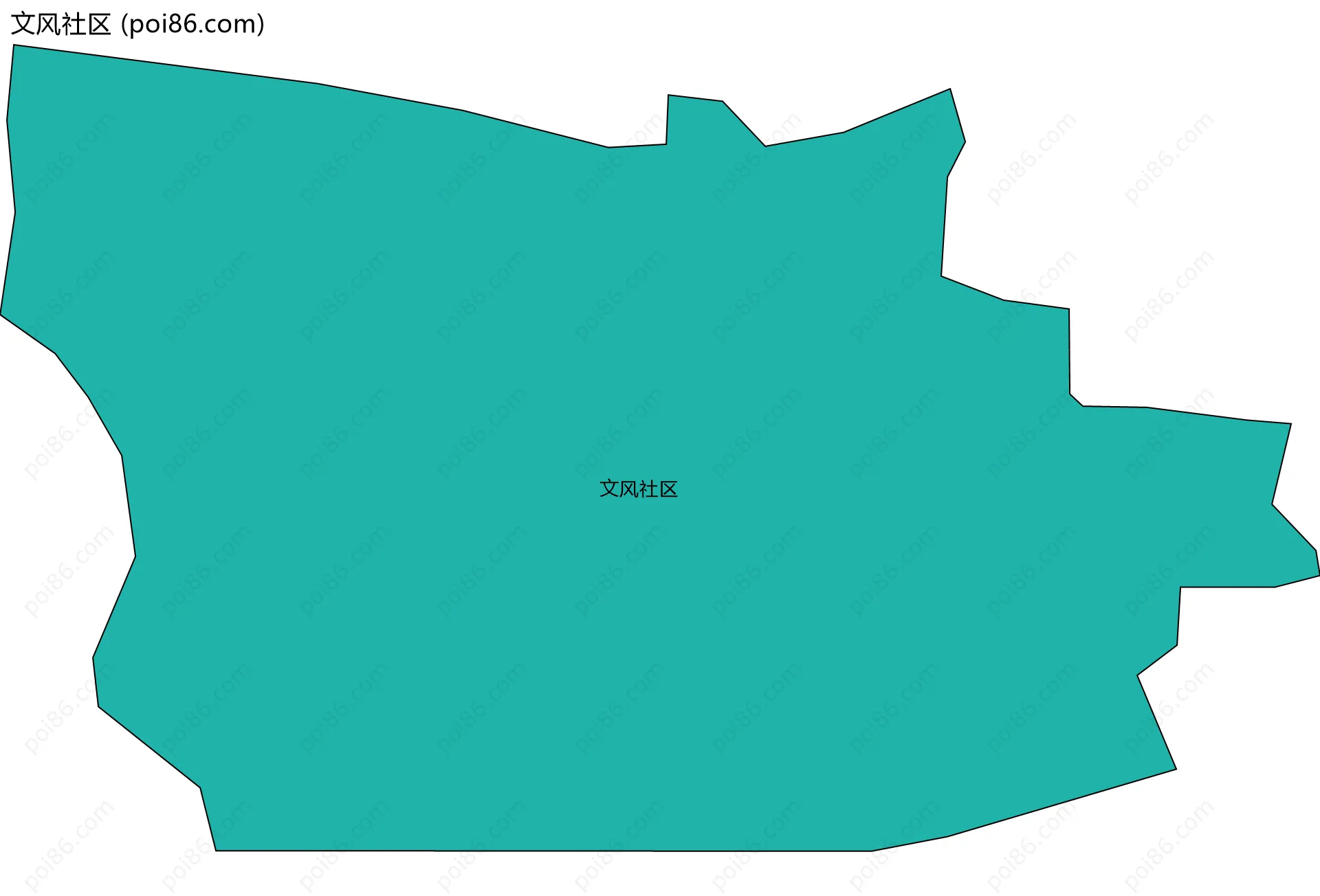 文风社区边界地图