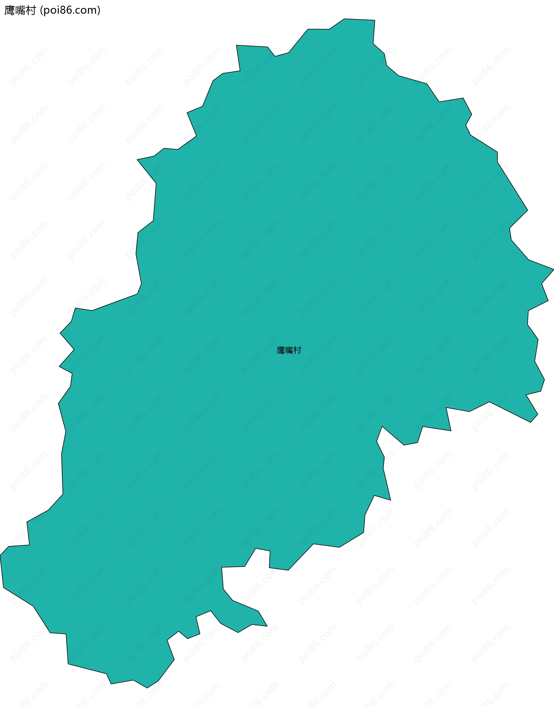 鹰嘴村边界地图