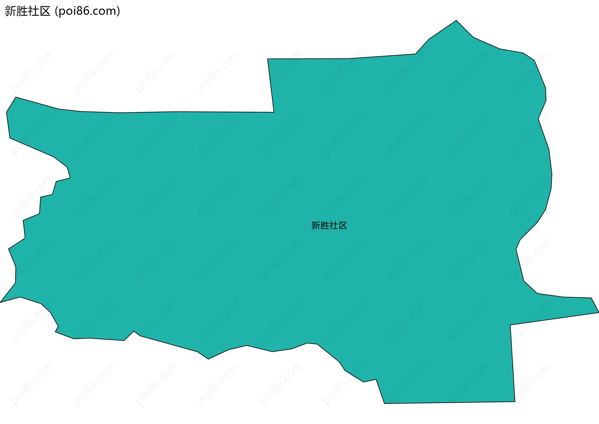 新胜社区边界地图