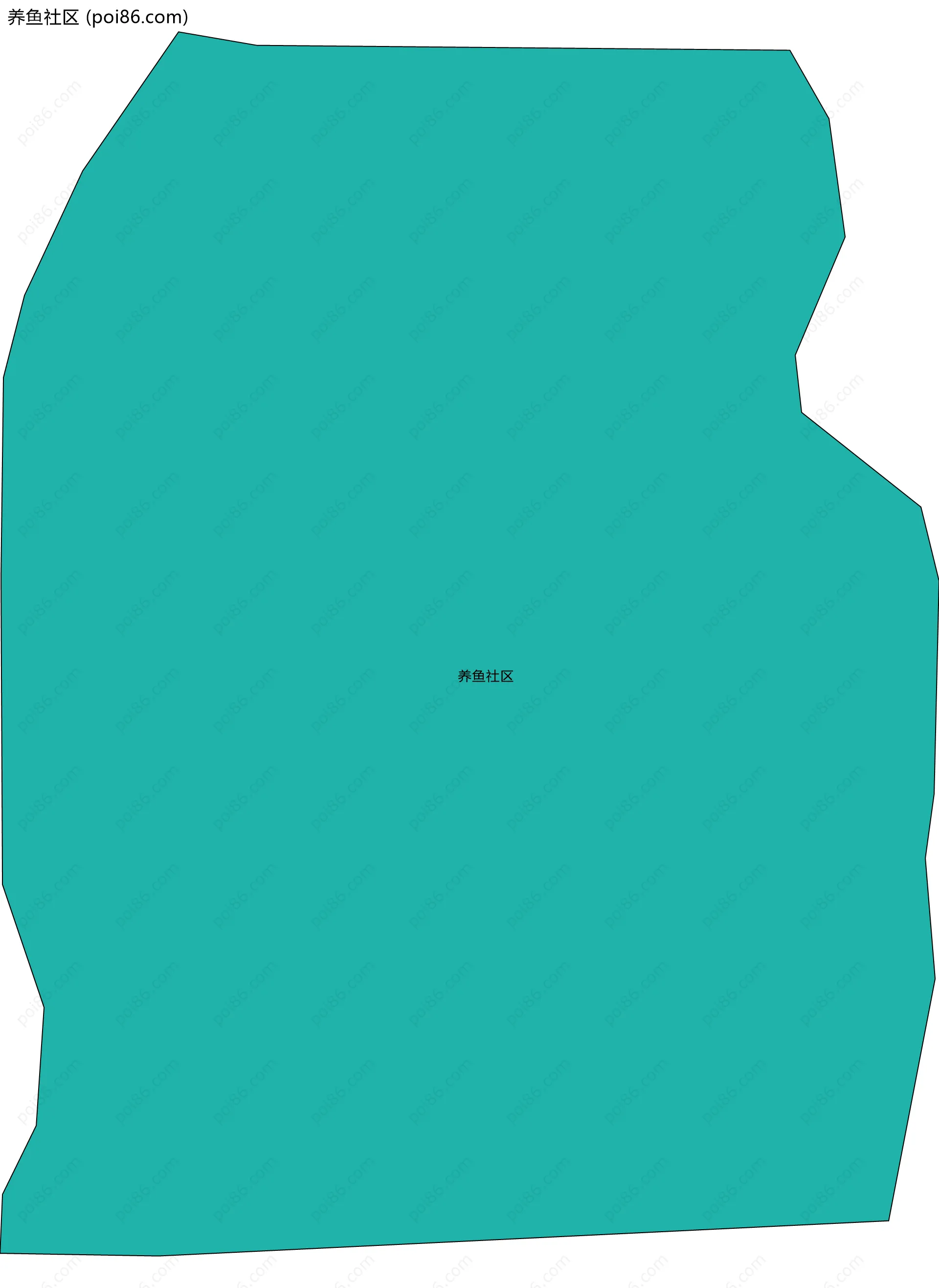 养鱼社区边界地图