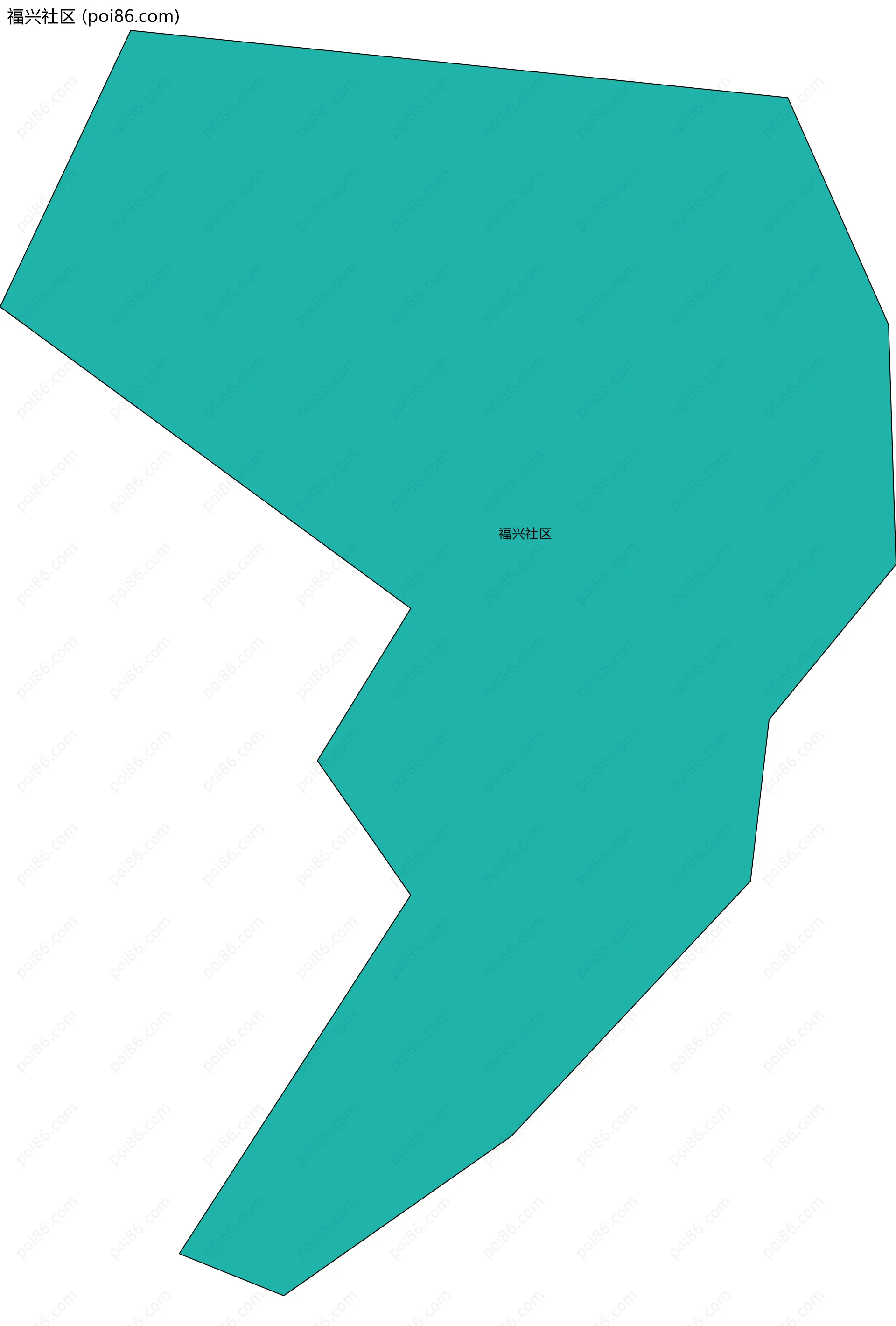 福兴社区边界地图