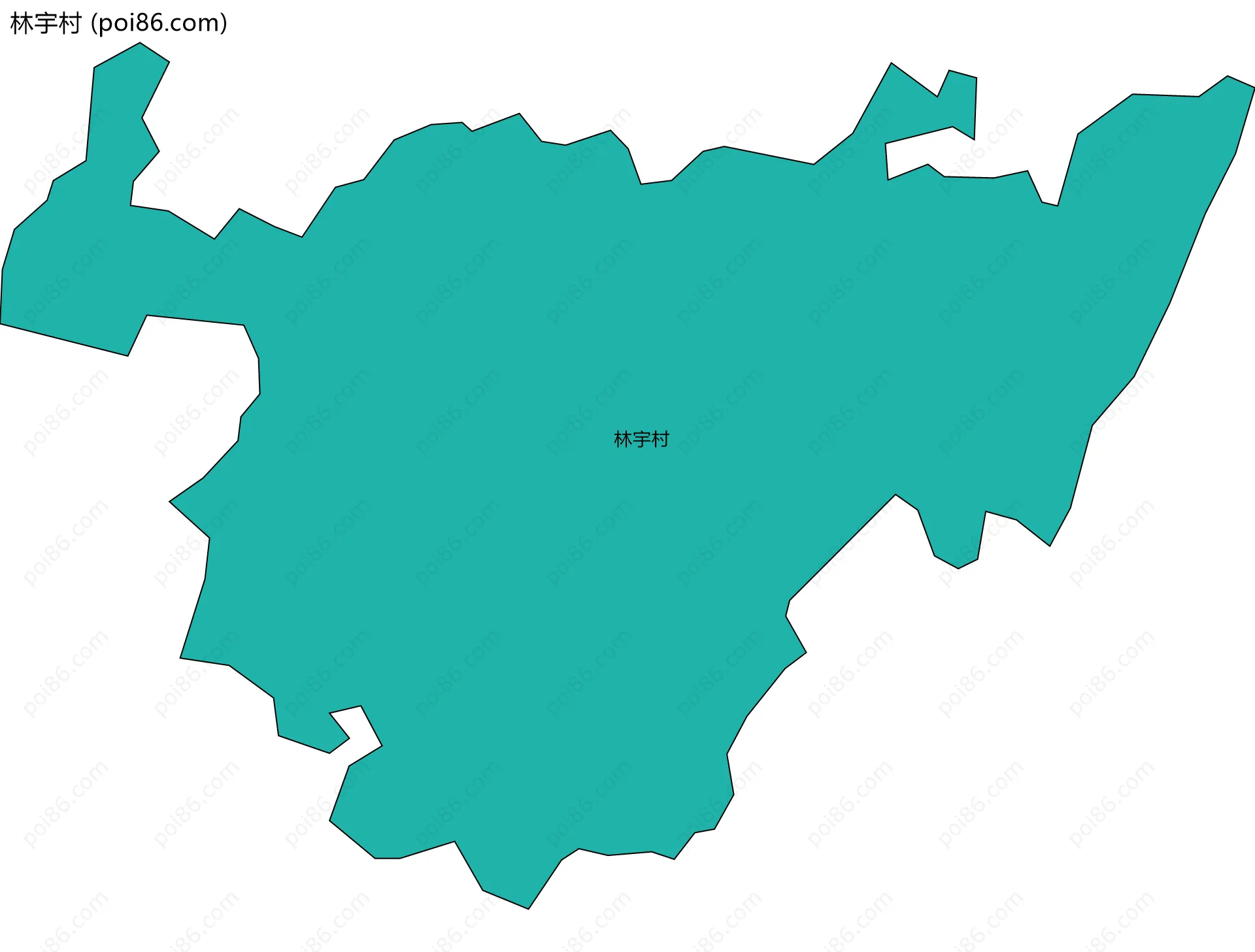 林宇村边界地图