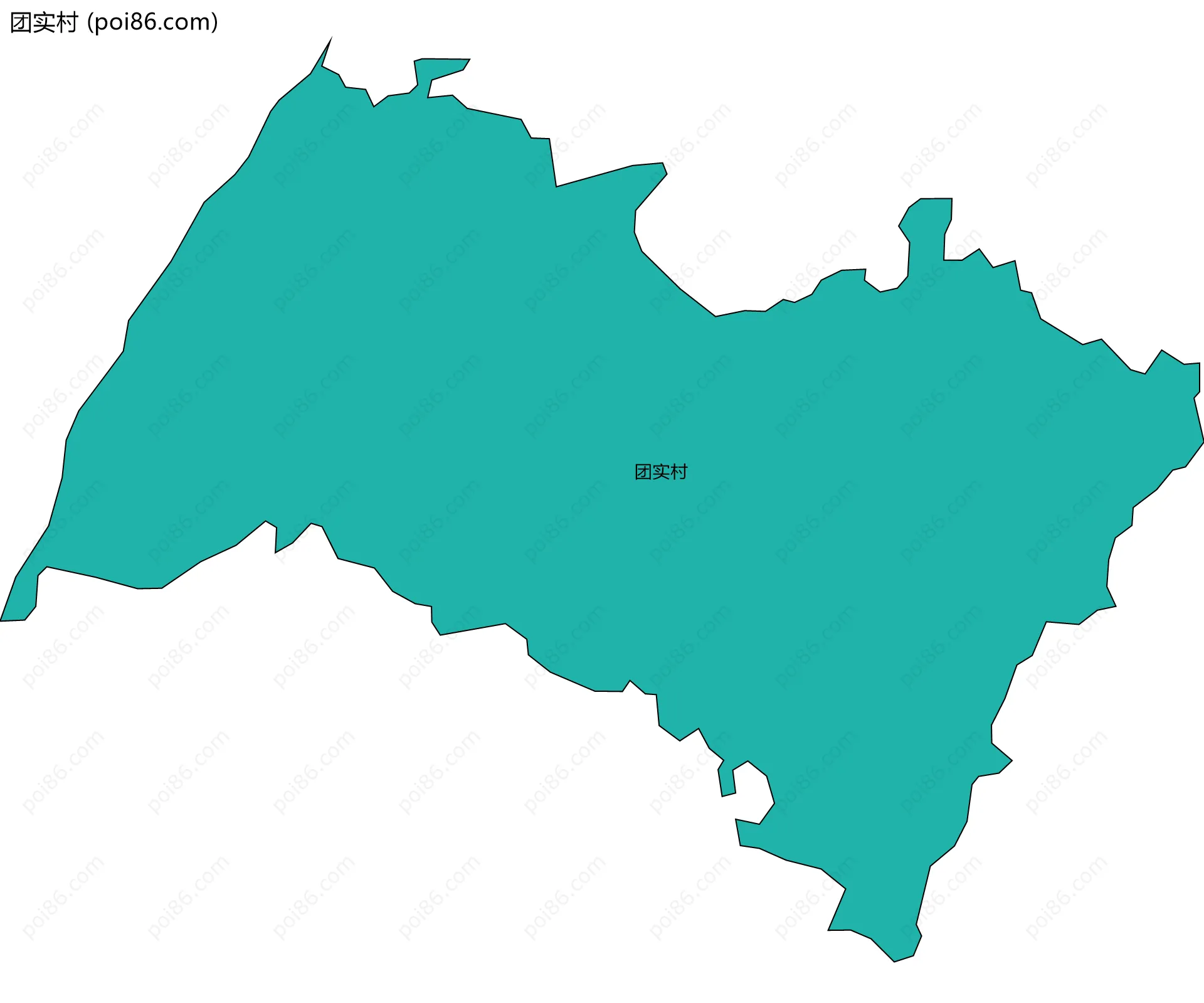 团实村边界地图