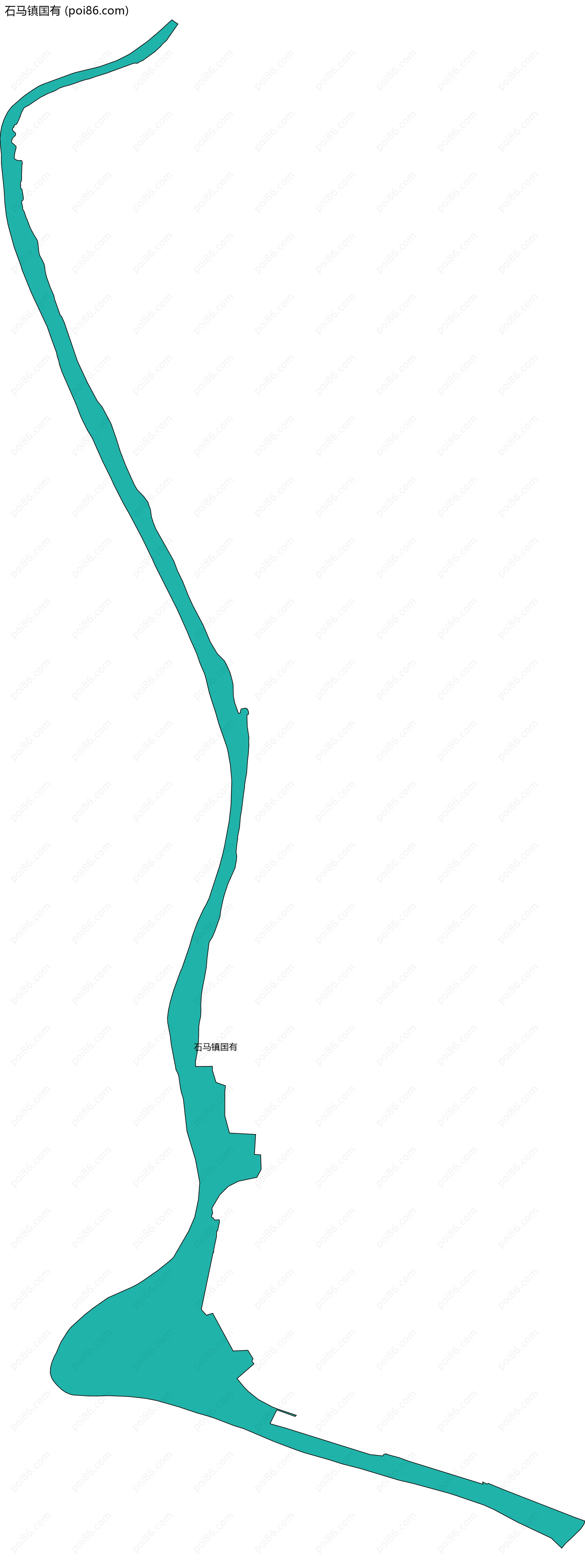 石马镇国有边界地图