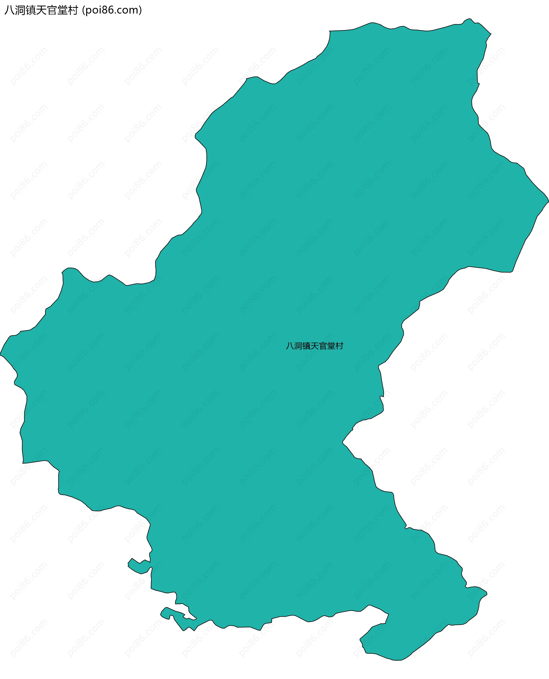 八洞镇天官堂村边界地图