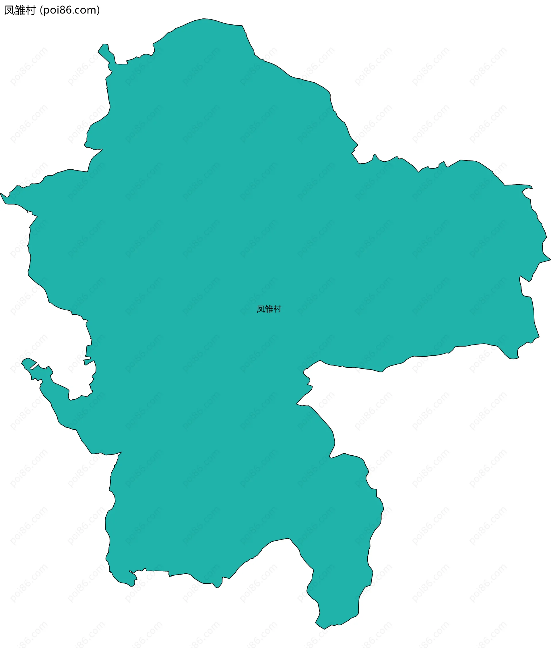 凤雏村边界地图