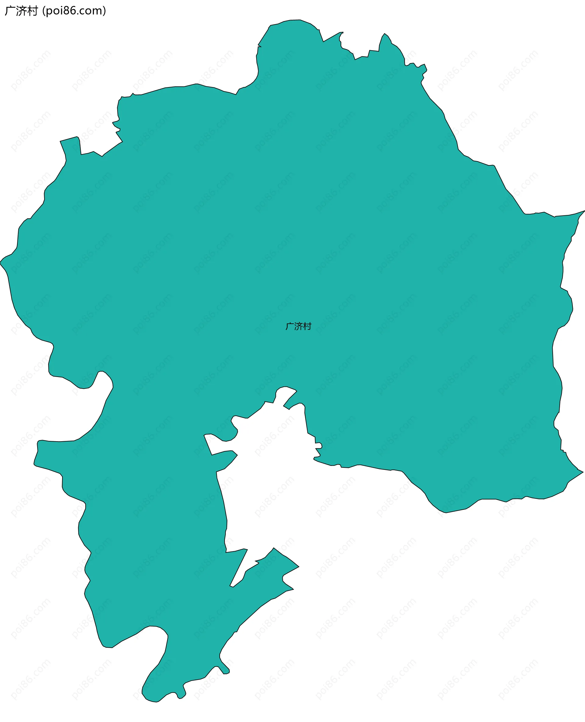 广济村边界地图