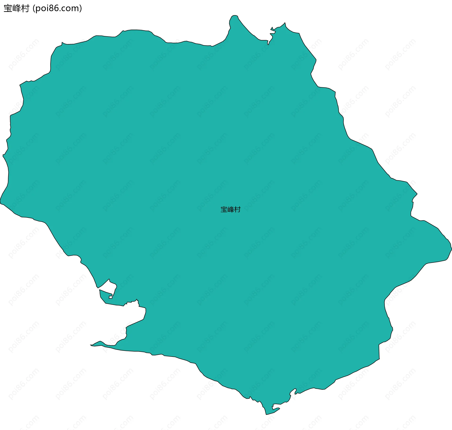 宝峰村边界地图
