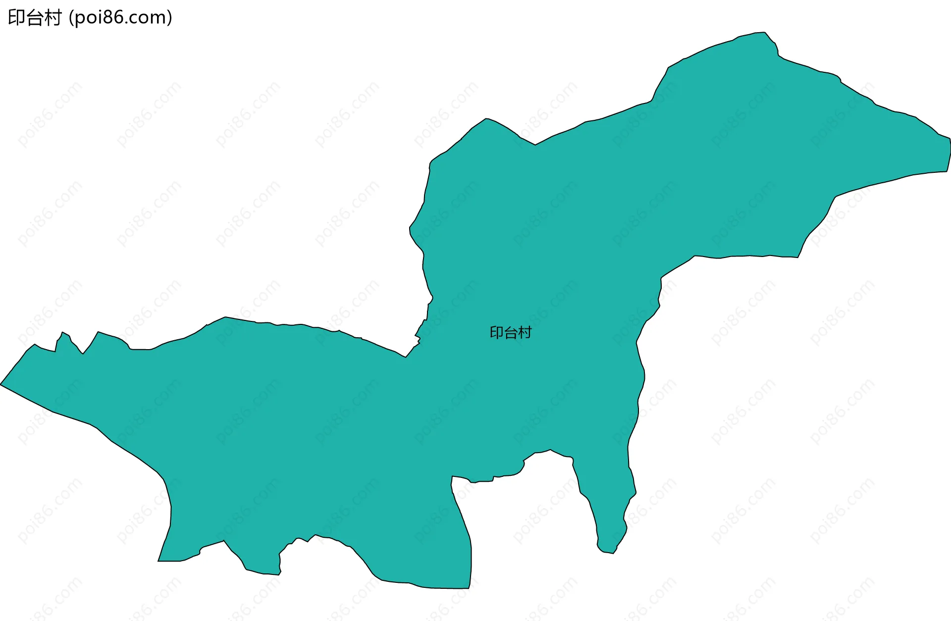 印台村边界地图