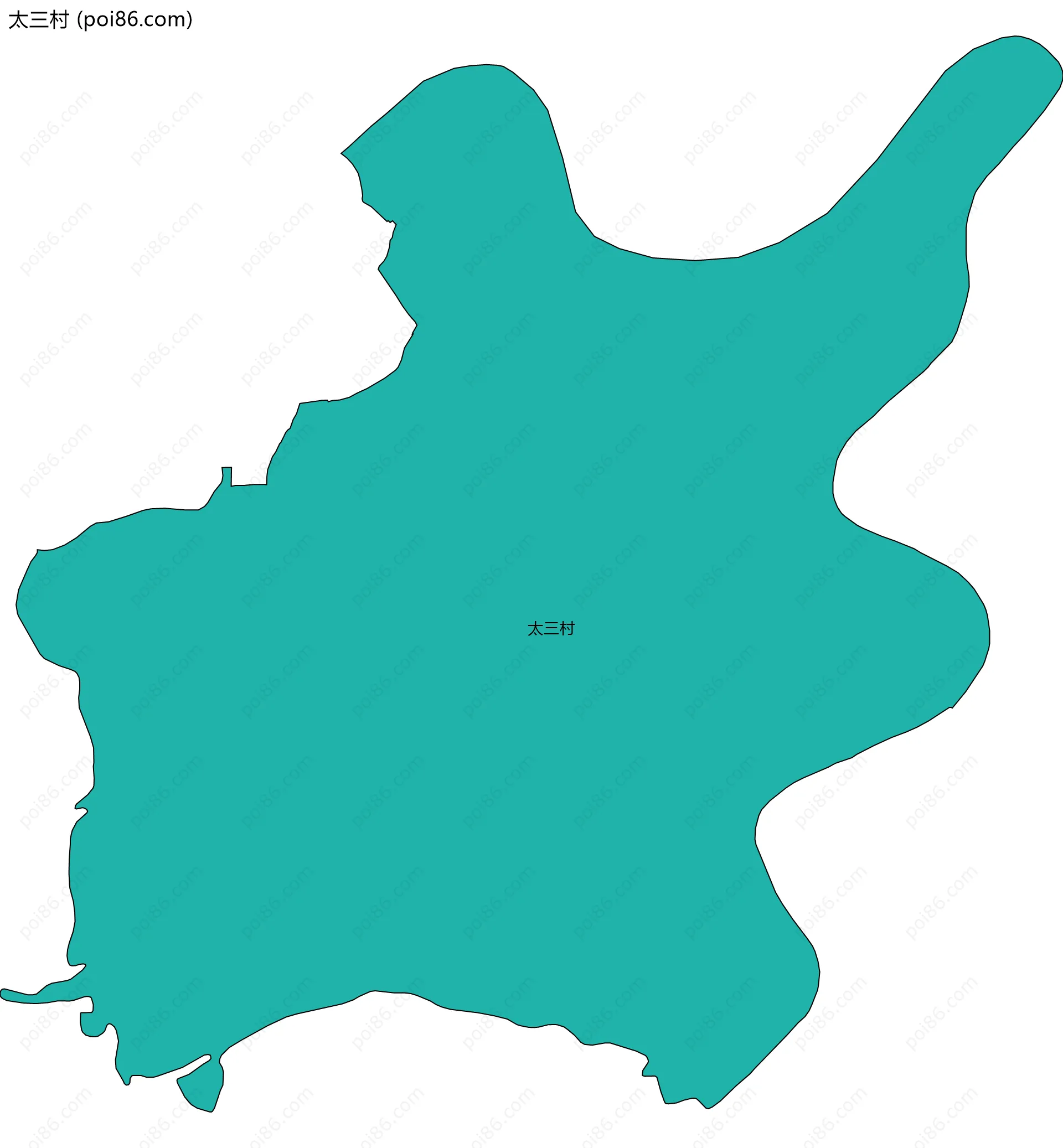 太三村边界地图