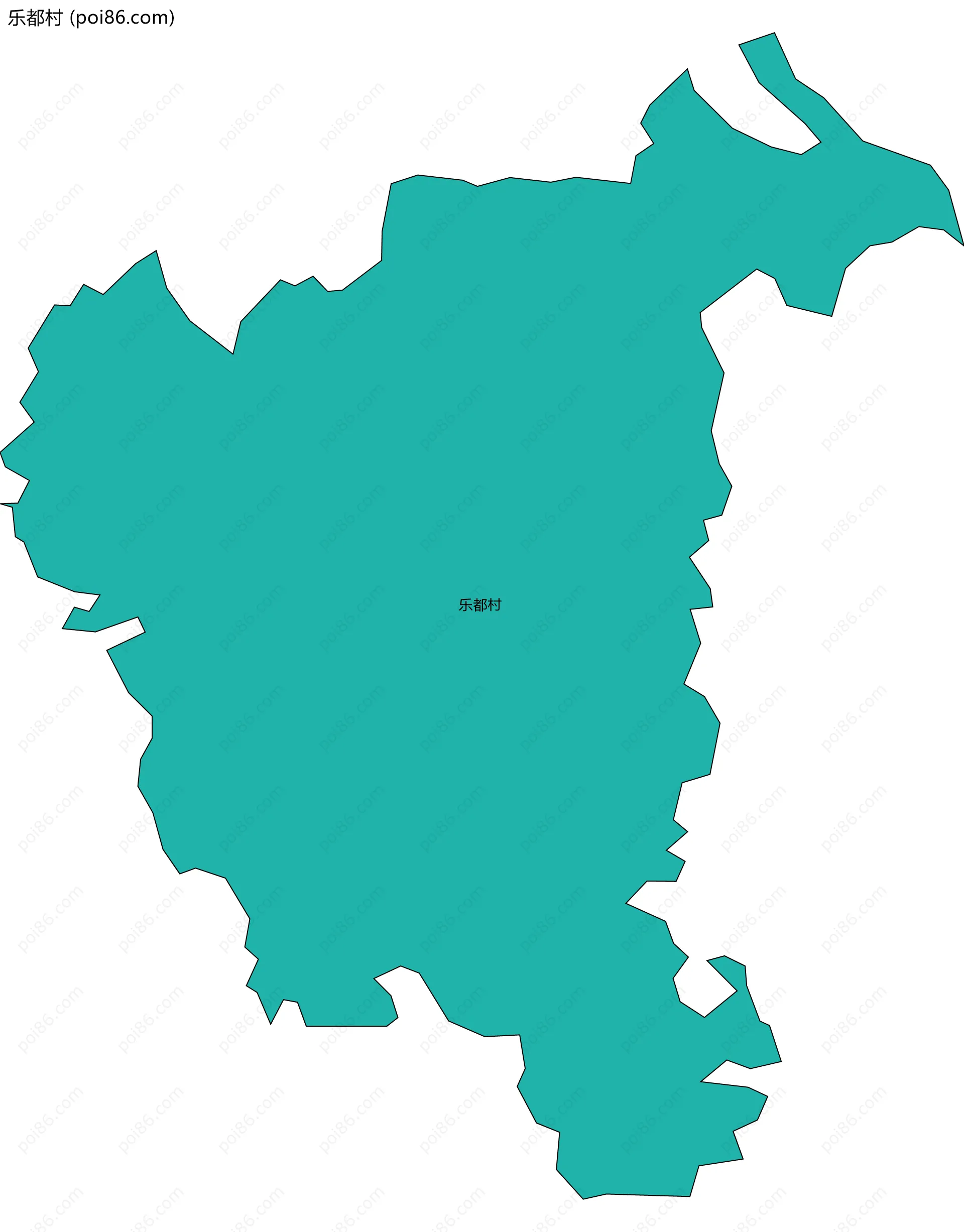 乐都村边界地图