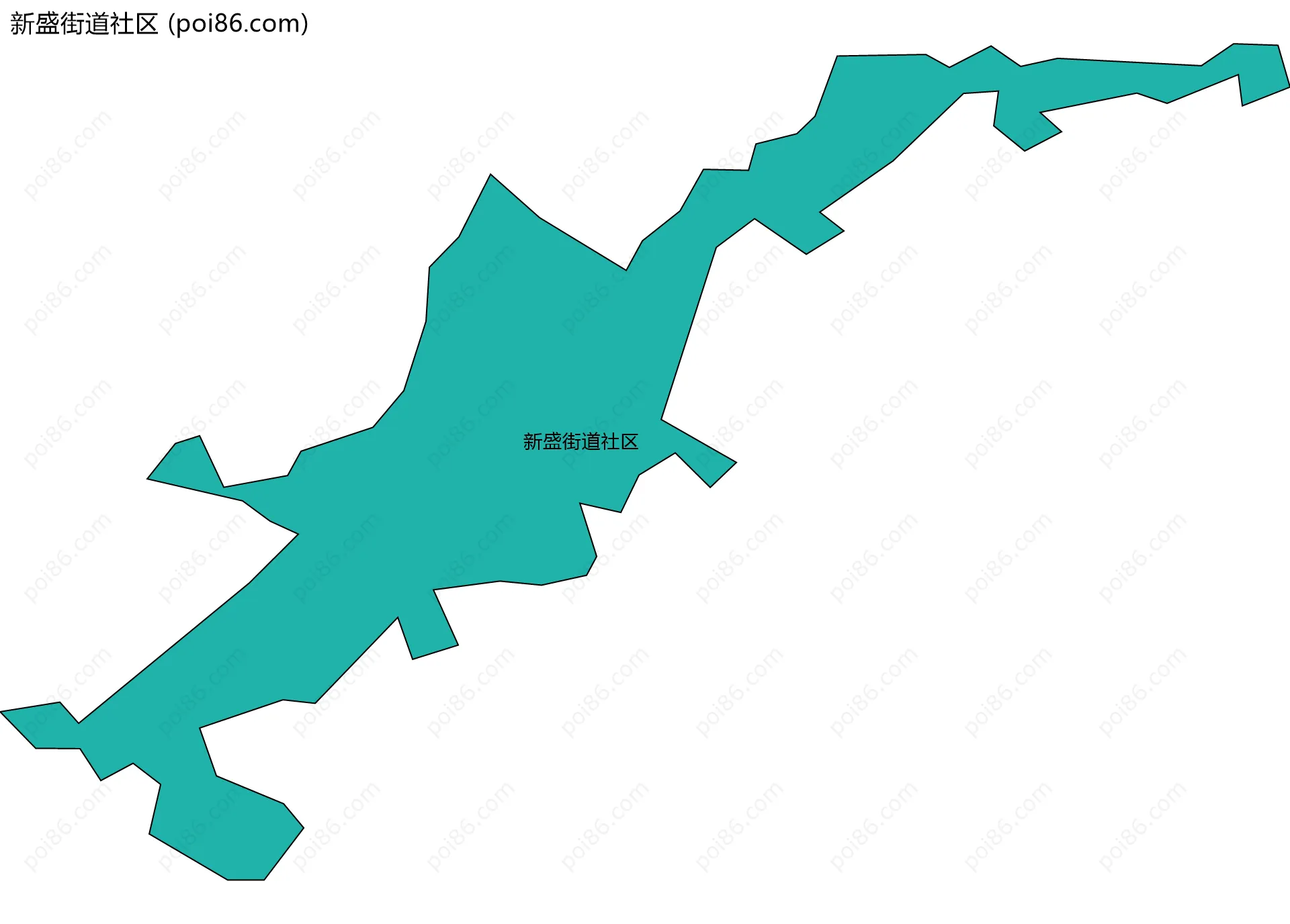 新盛街道社区边界地图