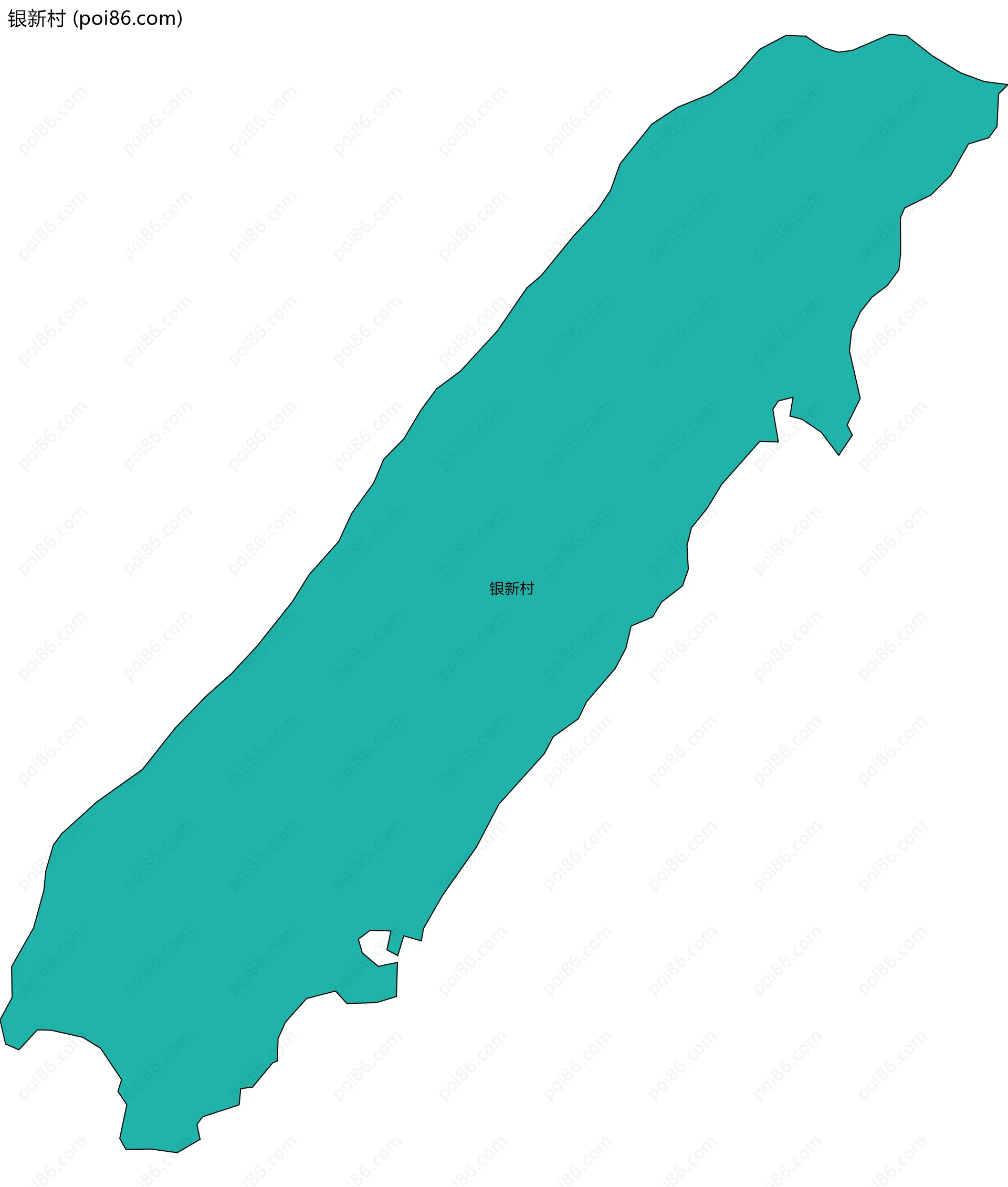 银新村边界地图