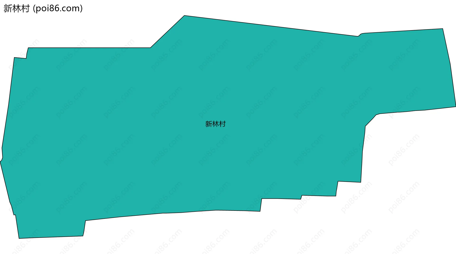 新林村边界地图