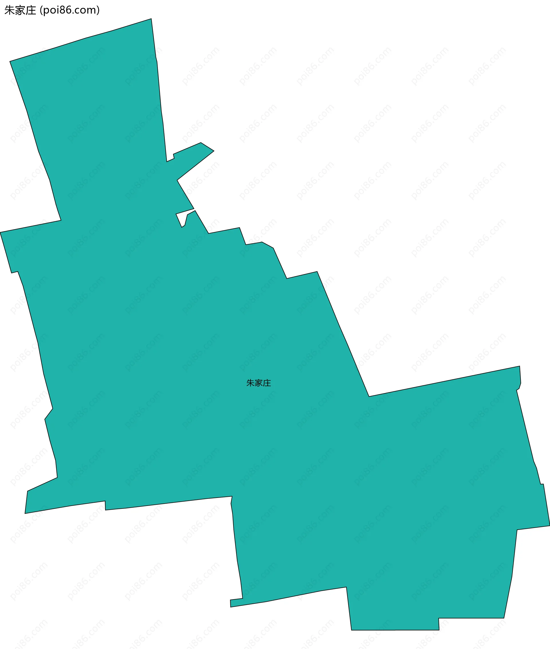 朱家庄边界地图