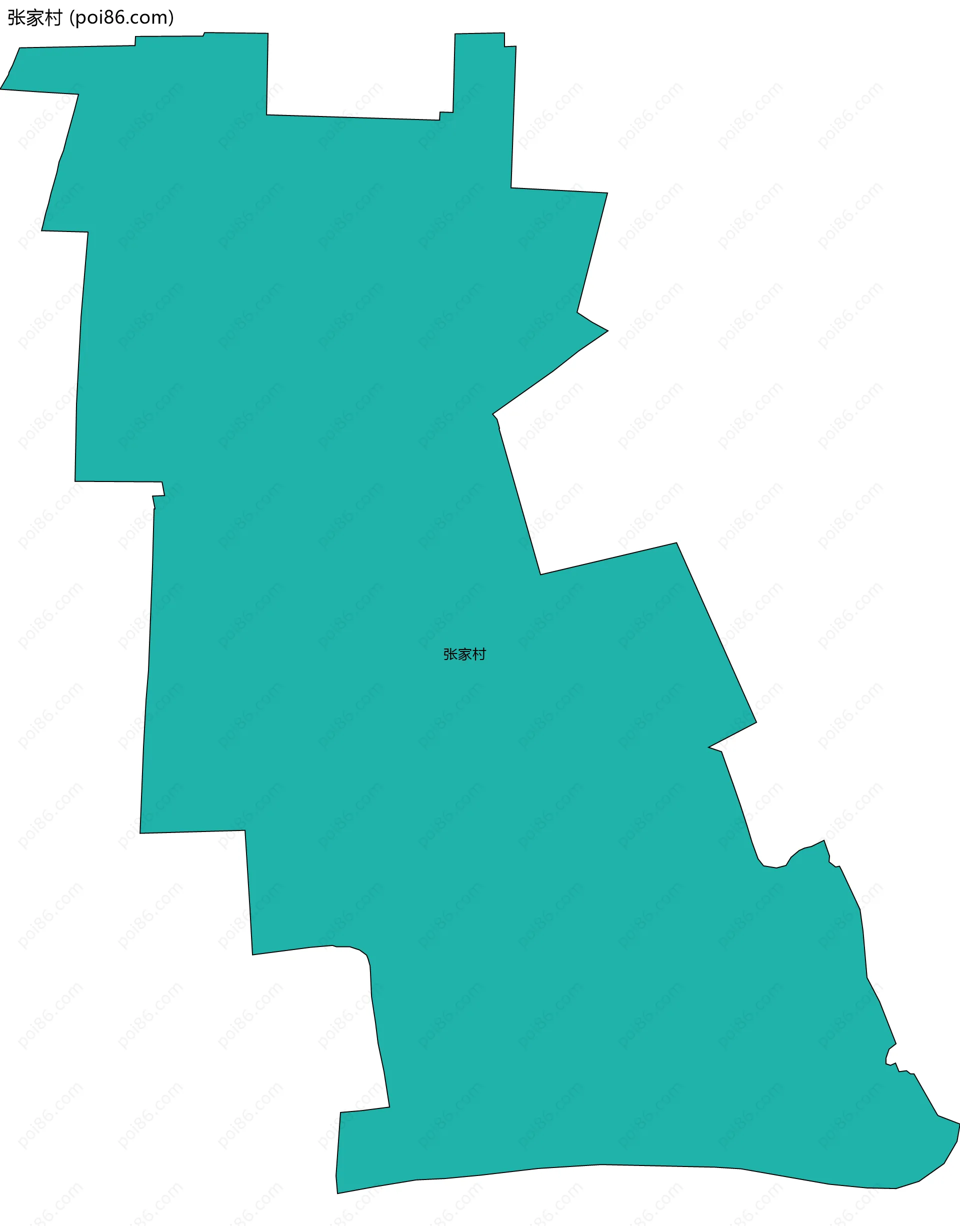 张家村边界地图