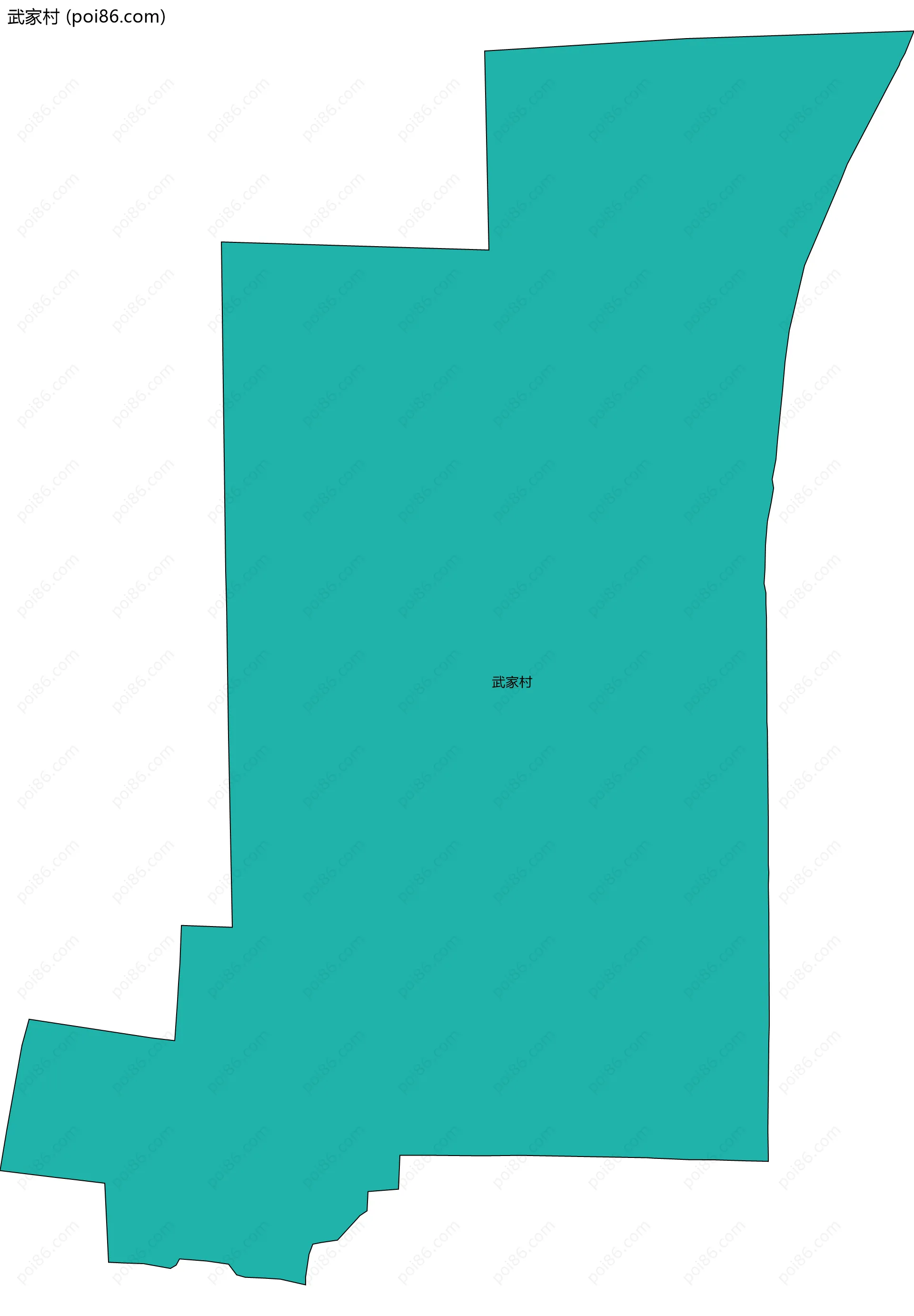 武家村边界地图