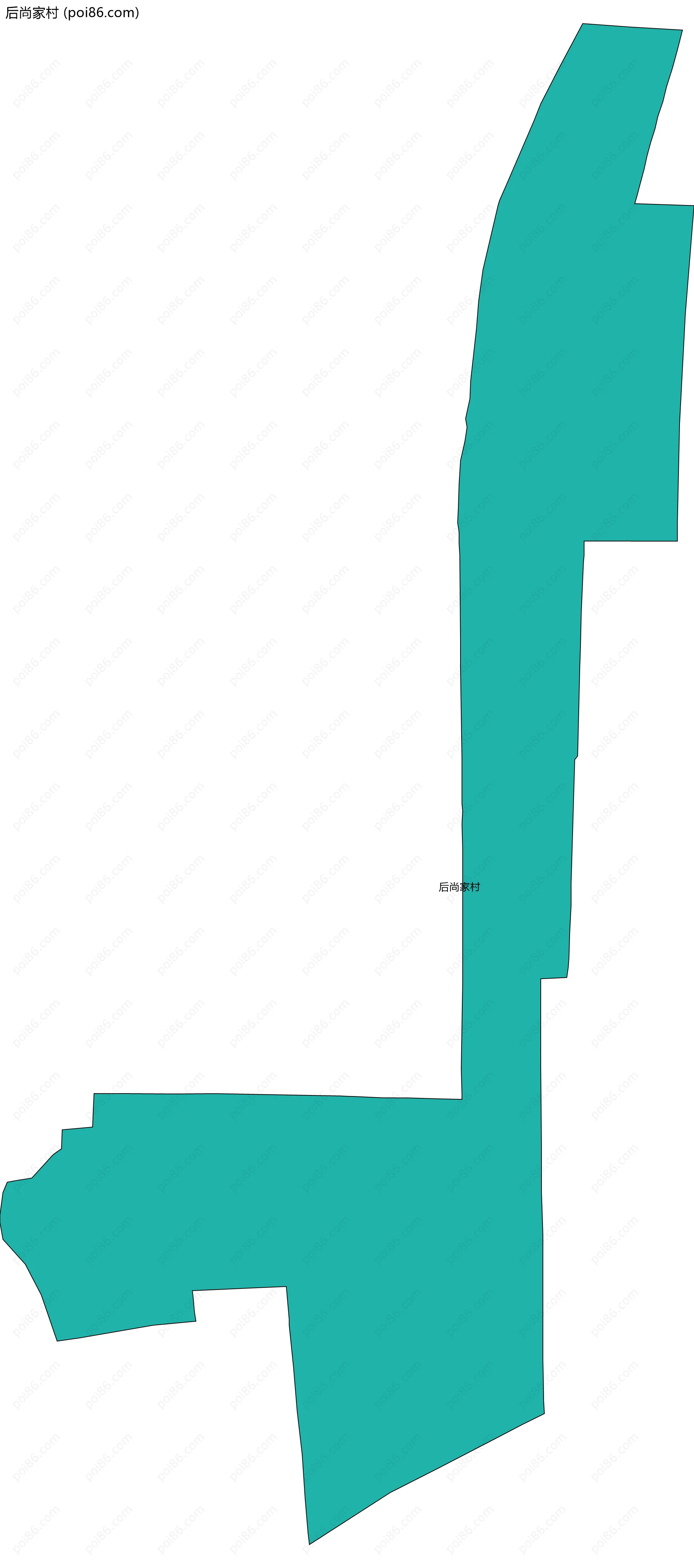 后尚家村边界地图