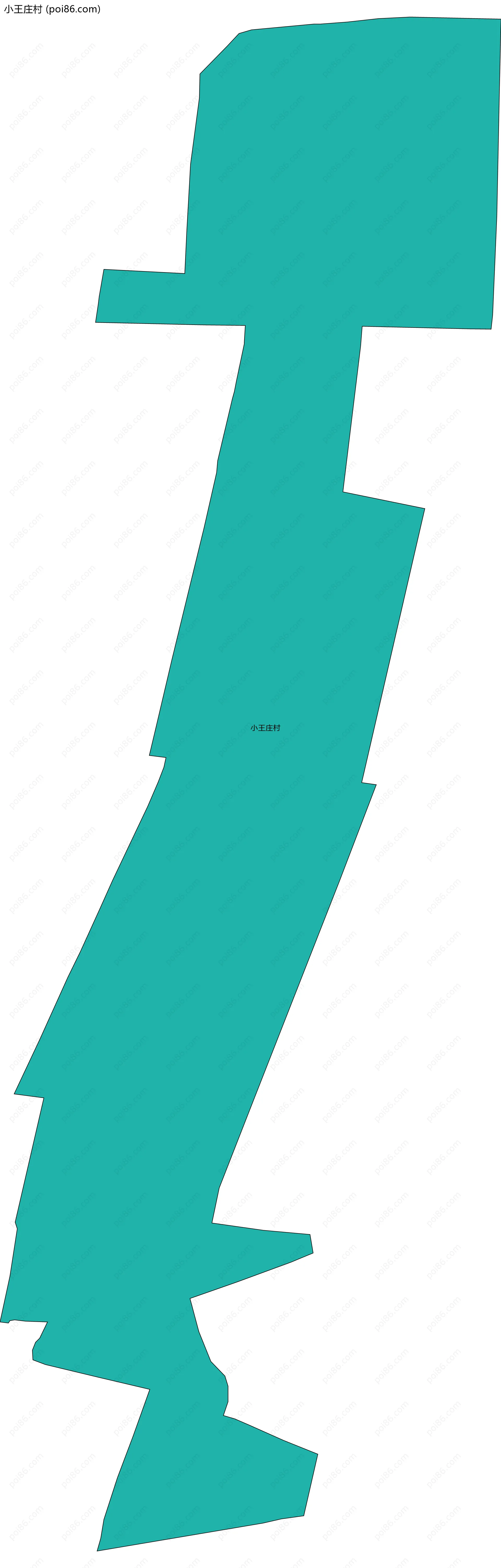 小王庄村边界地图